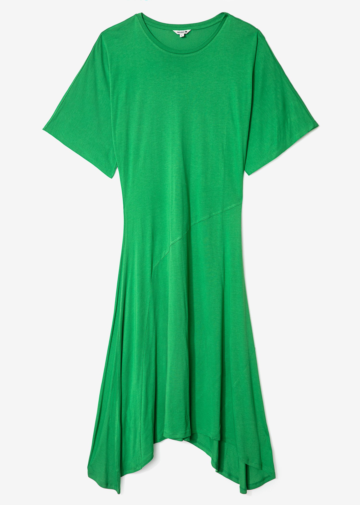 Grön asymmetrisk klänning thumbnail 6