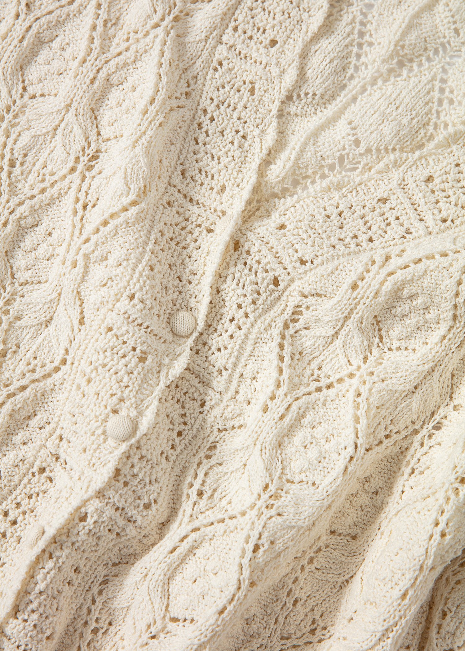 White knitted cardigan thumbnail 5