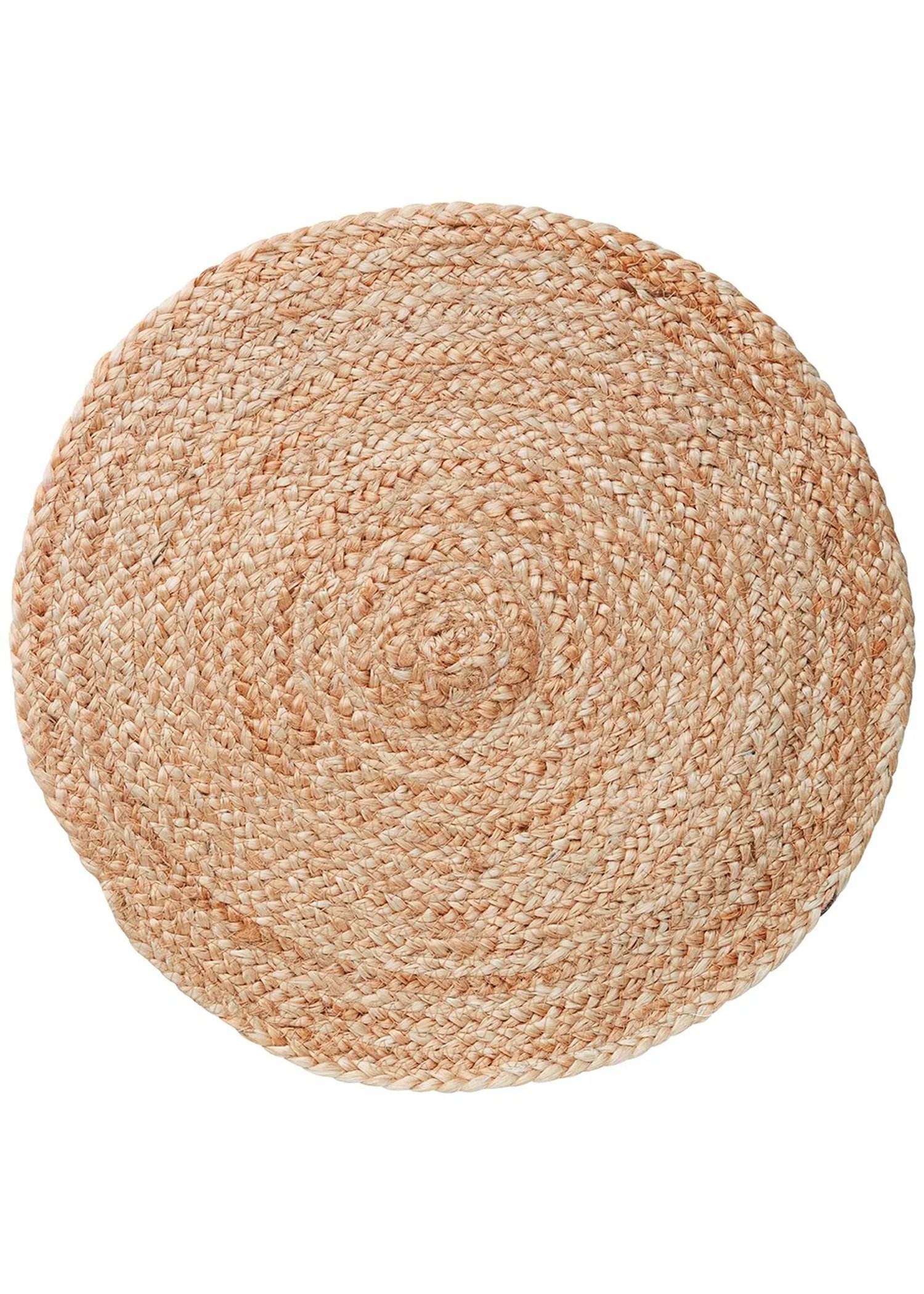 Round jute placemat