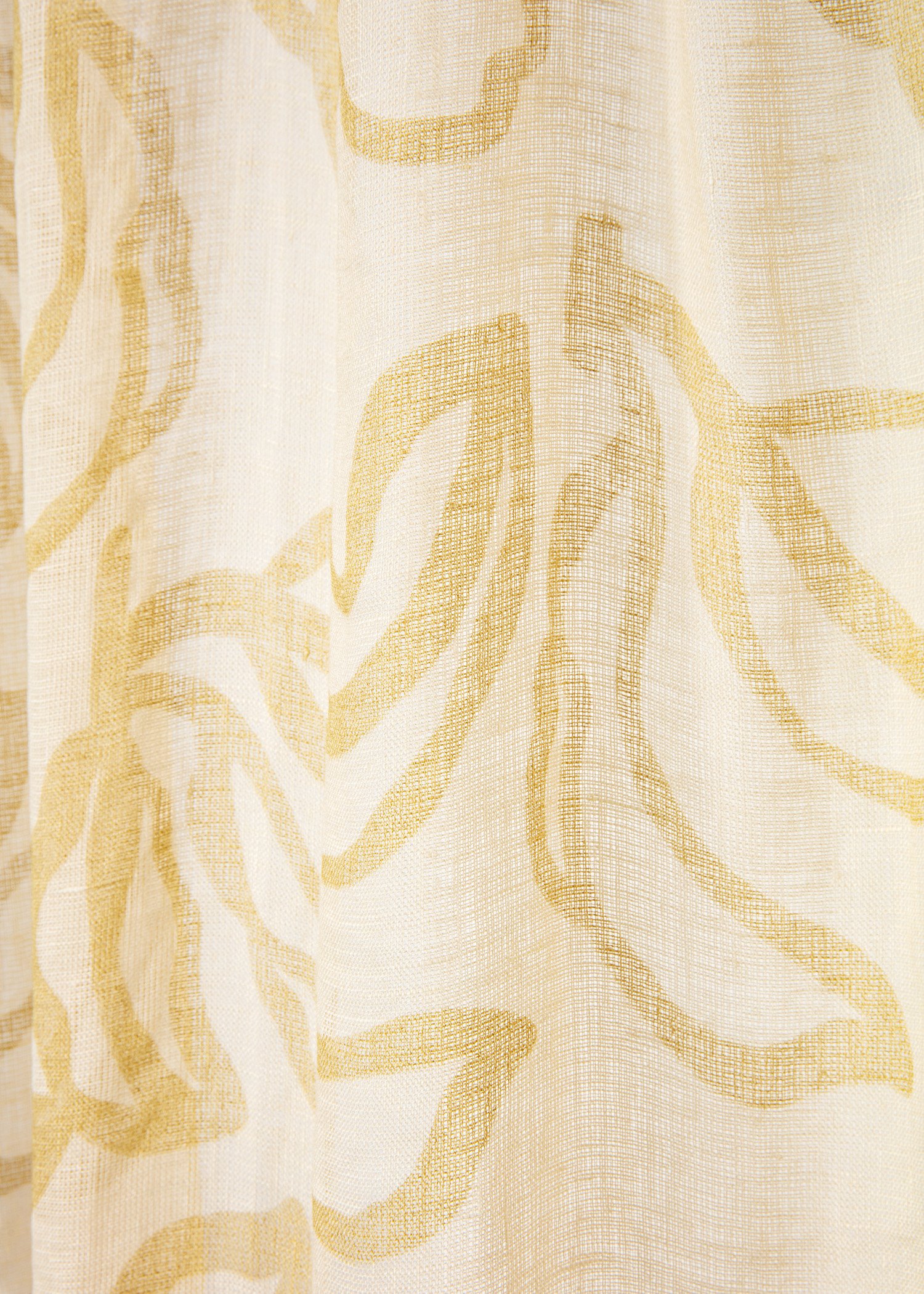 Patterned linen curtain 300x120 cm thumbnail 2