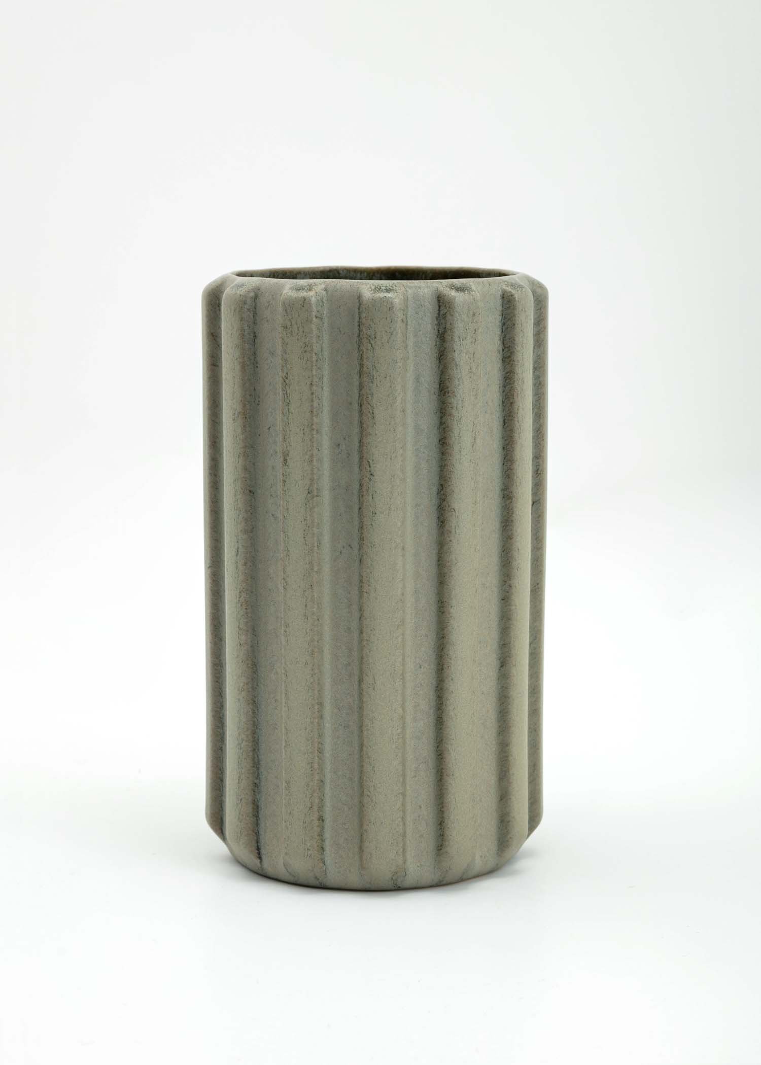 Tall stoneware vase