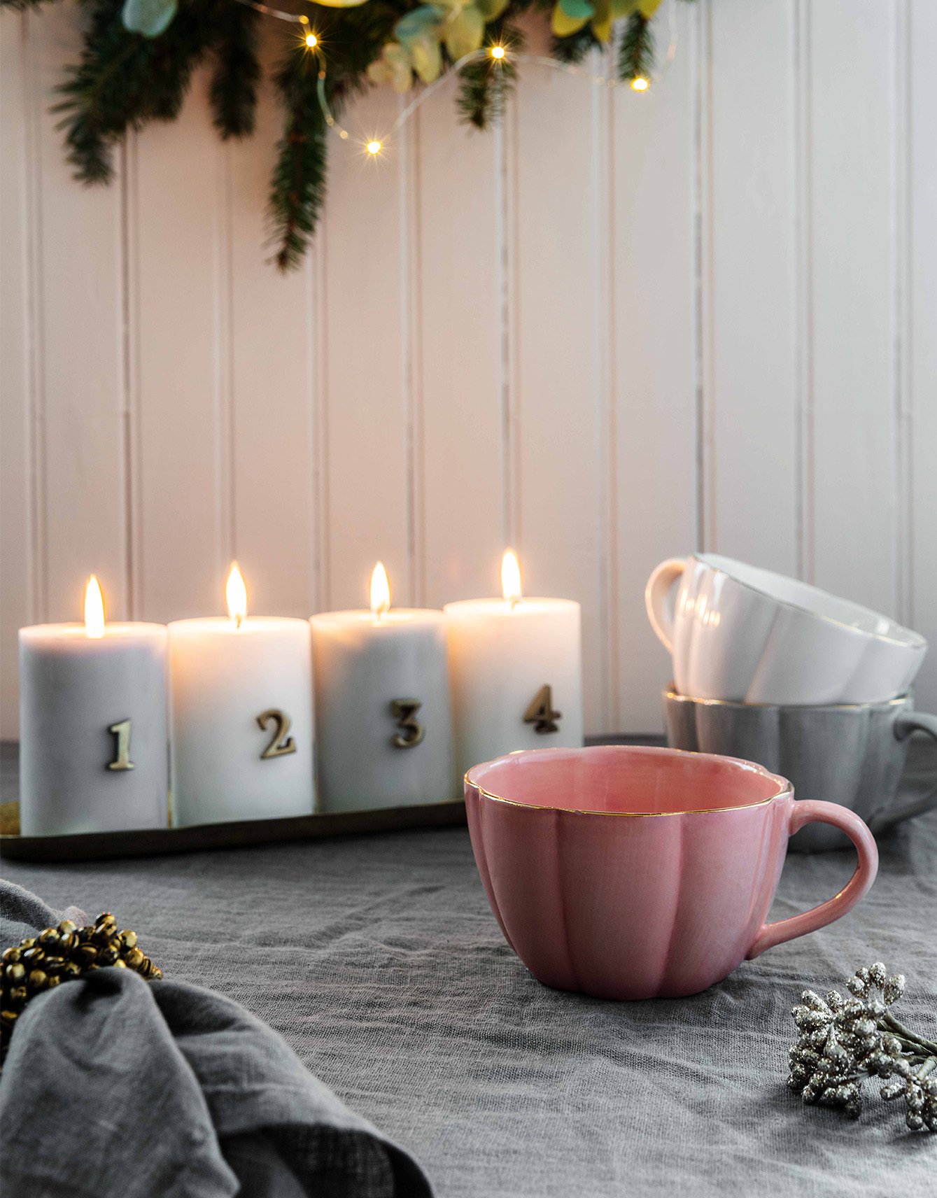 Candle advent numbers
