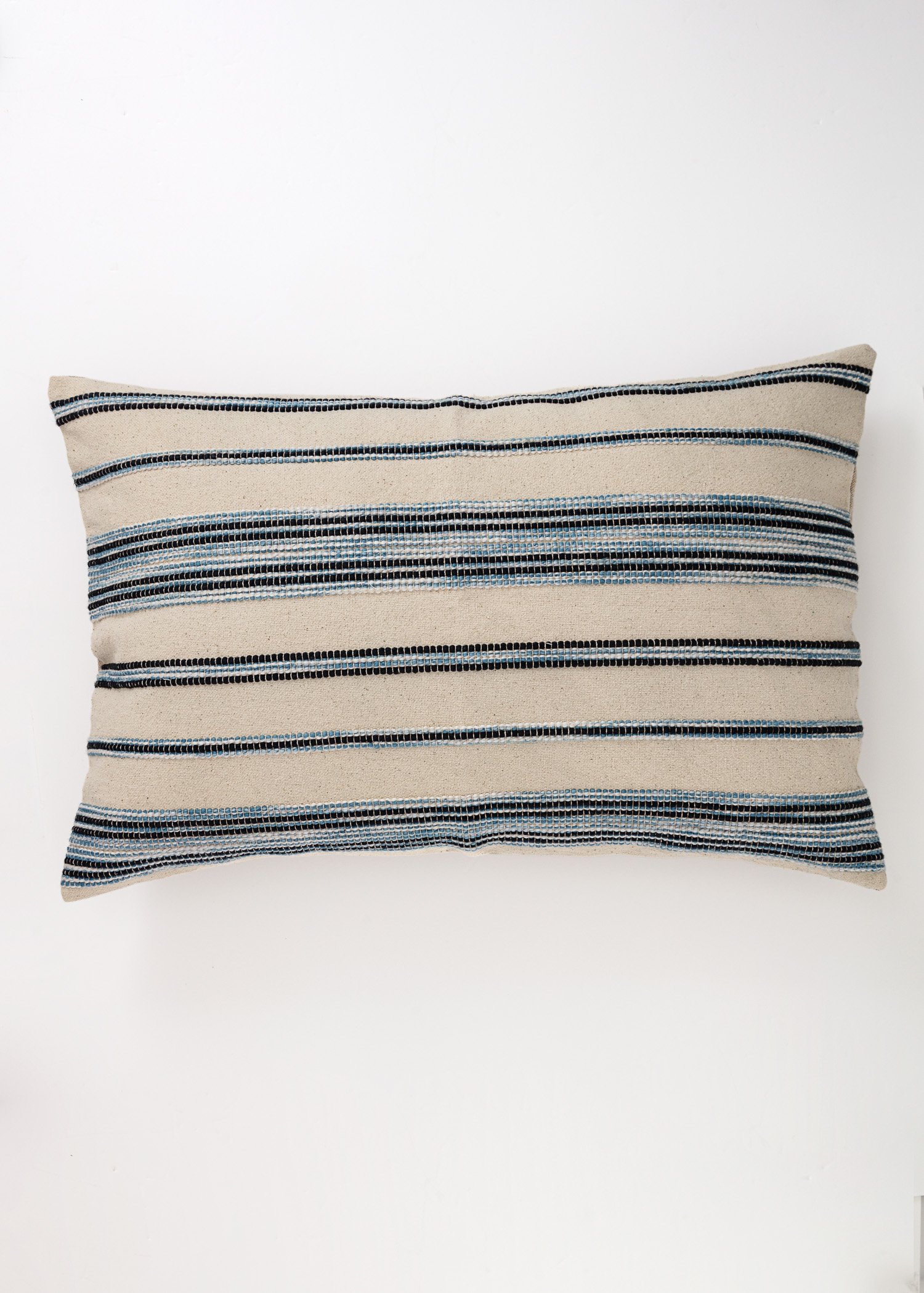 Striped cotton cushion cover thumbnail 0