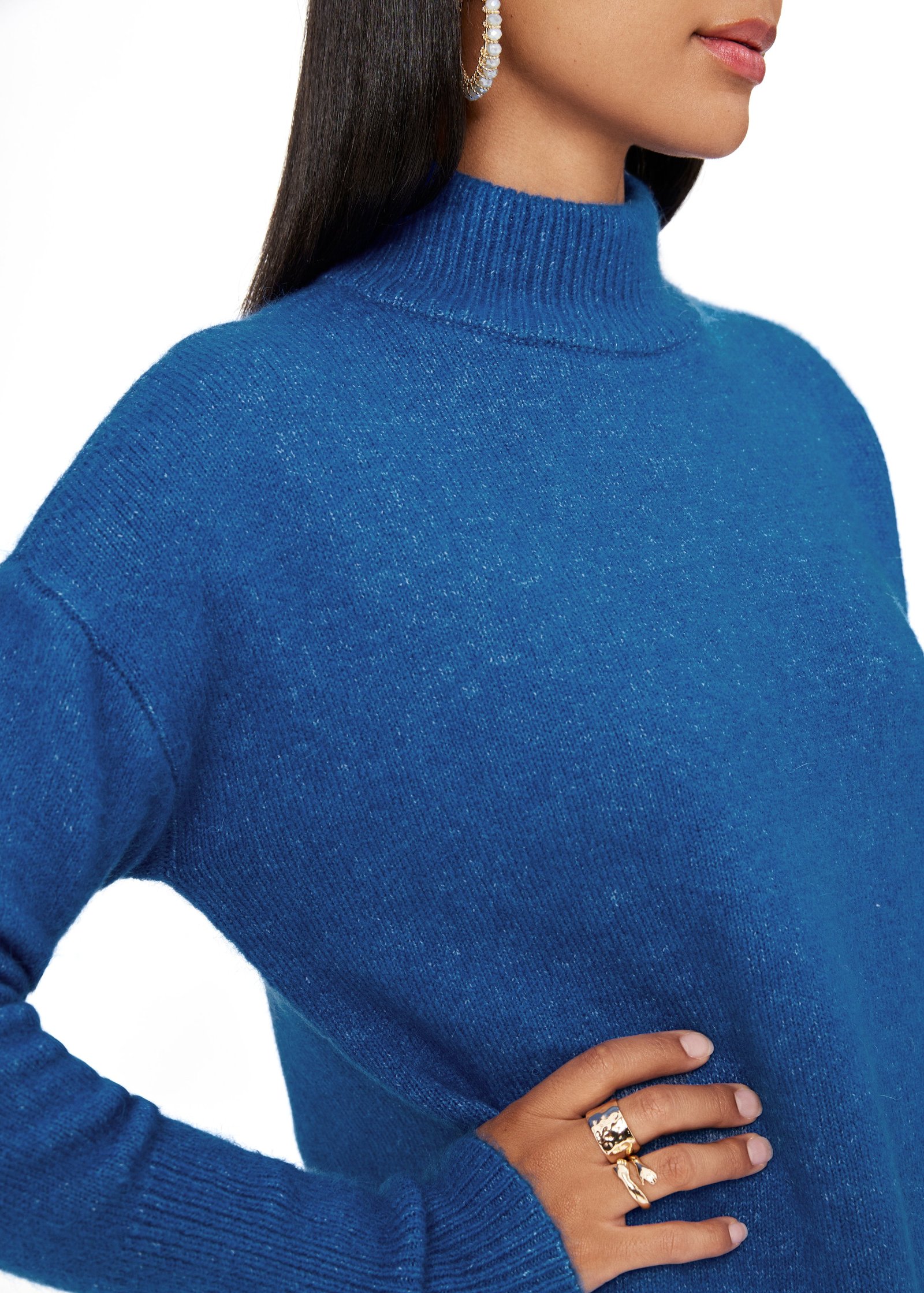 Long knitted sweater Image 2