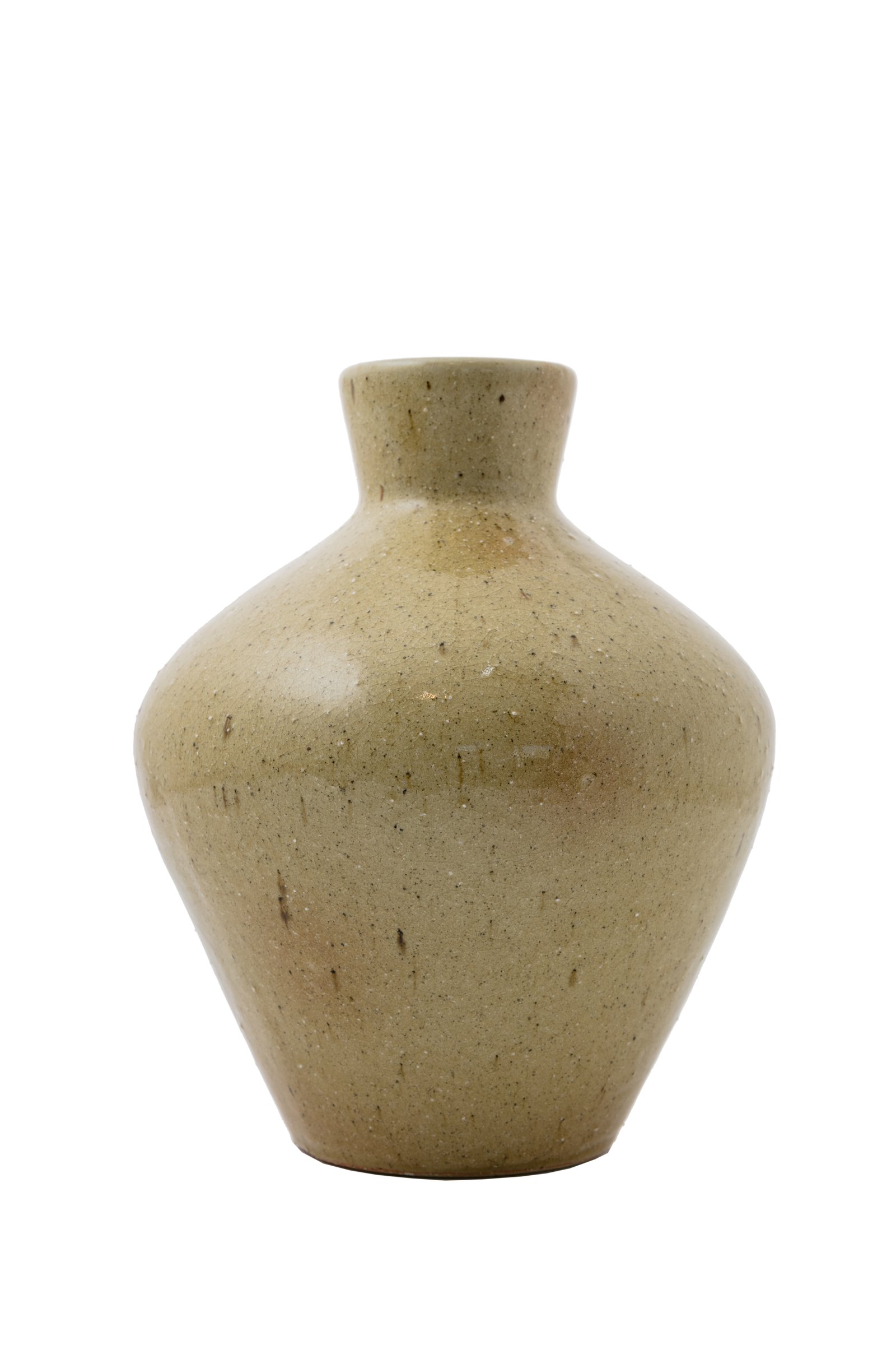 Glasert vase i steintøy