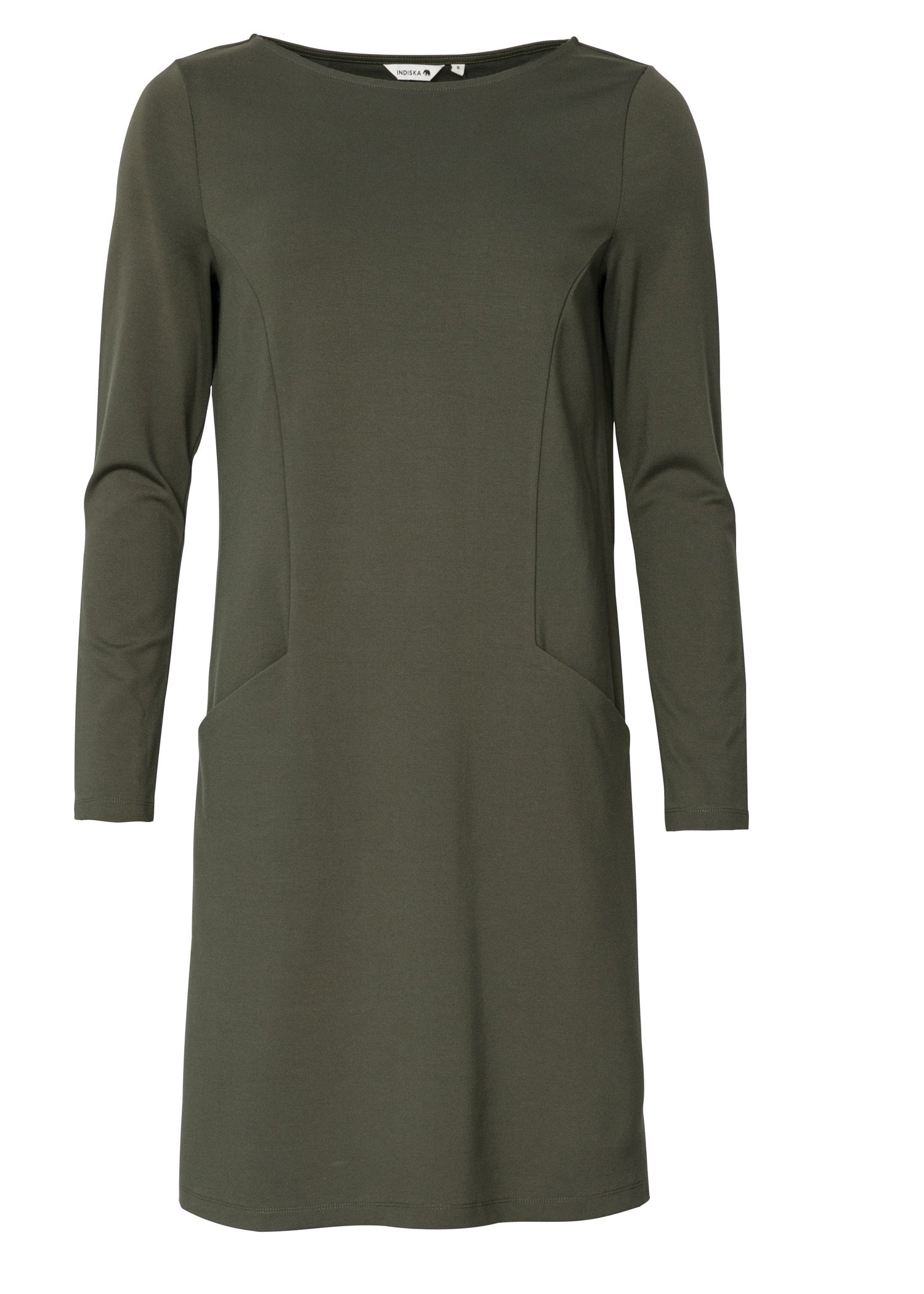 Jersey dress with pockets Image 5