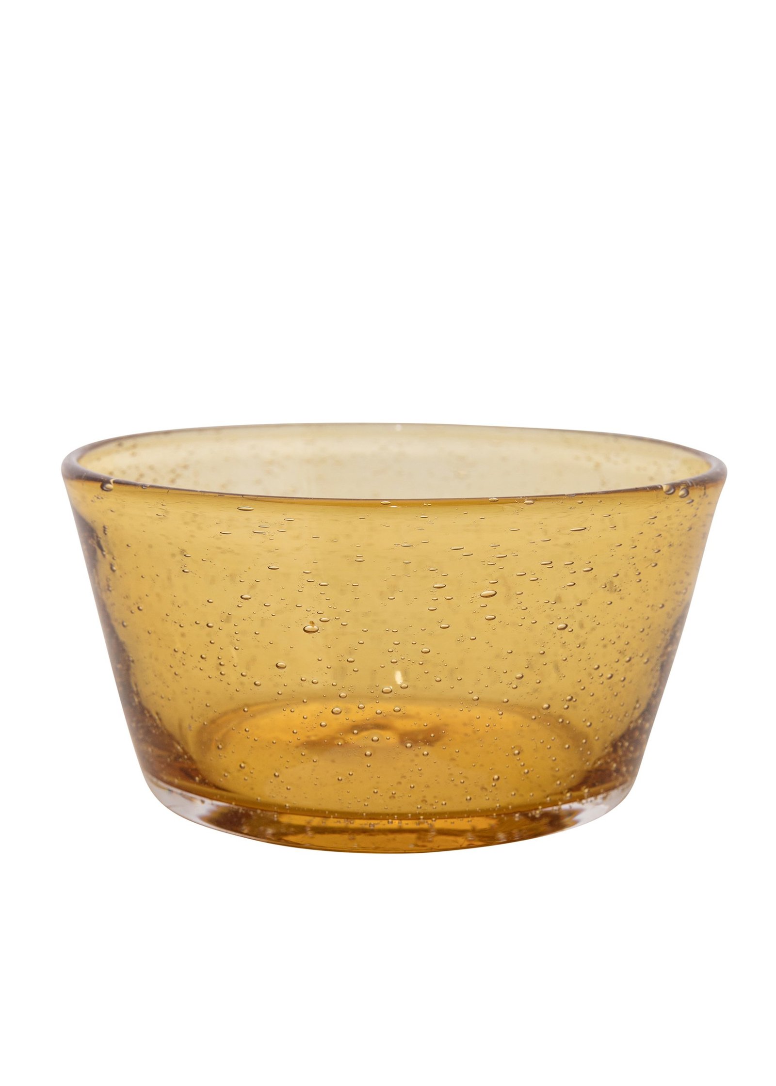 Glass bowl with bubbles