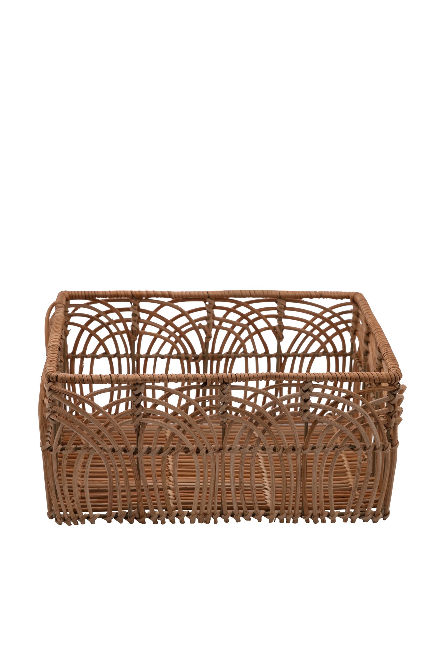 Small rattan basket thumbnail 1