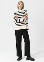 Striped cotton sweater Image 7