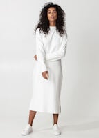 Hvit strikket kjole Image 6