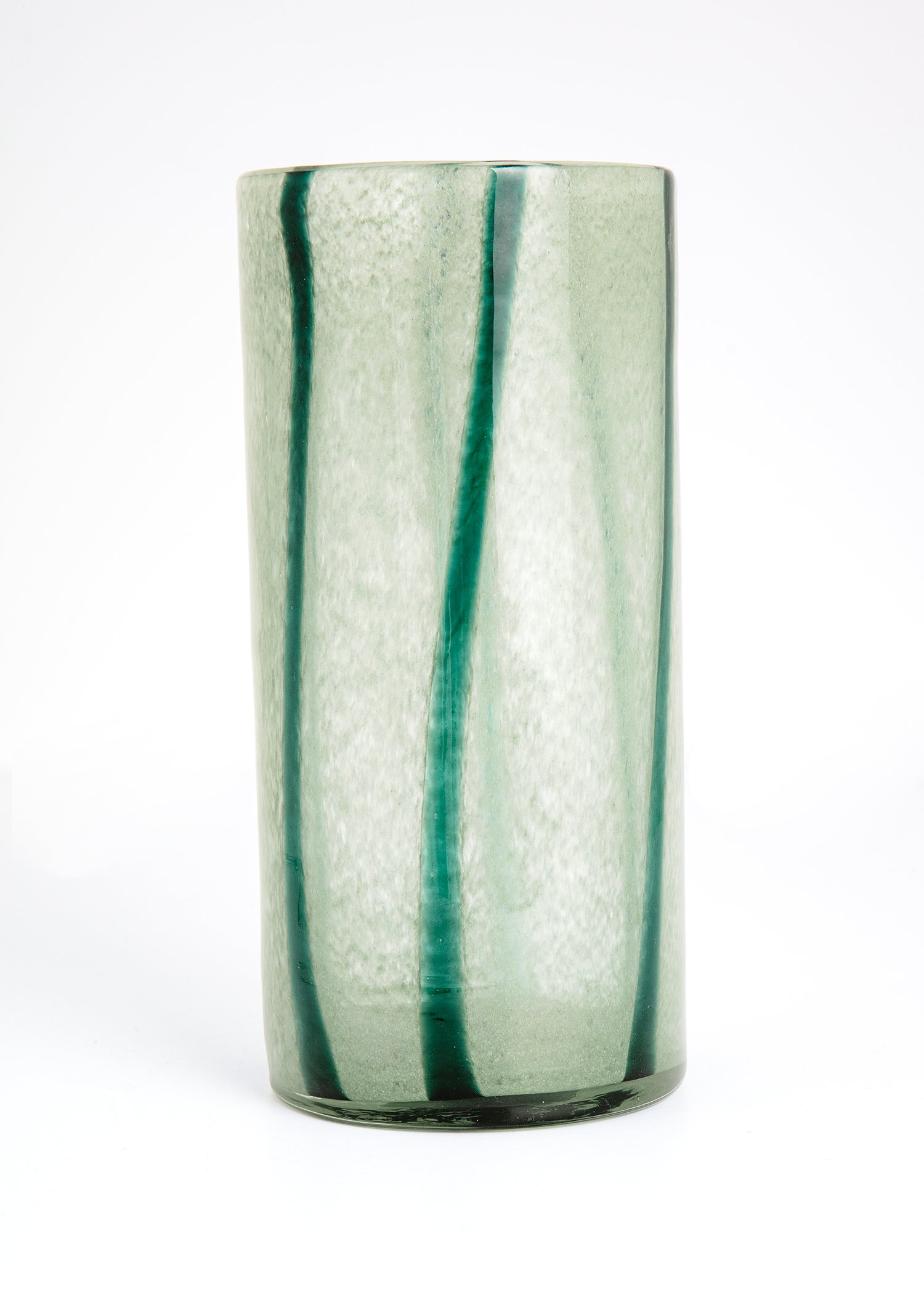 Tall glass vase Image 1