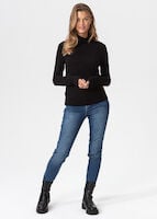 Solid turtle neck top Image 3