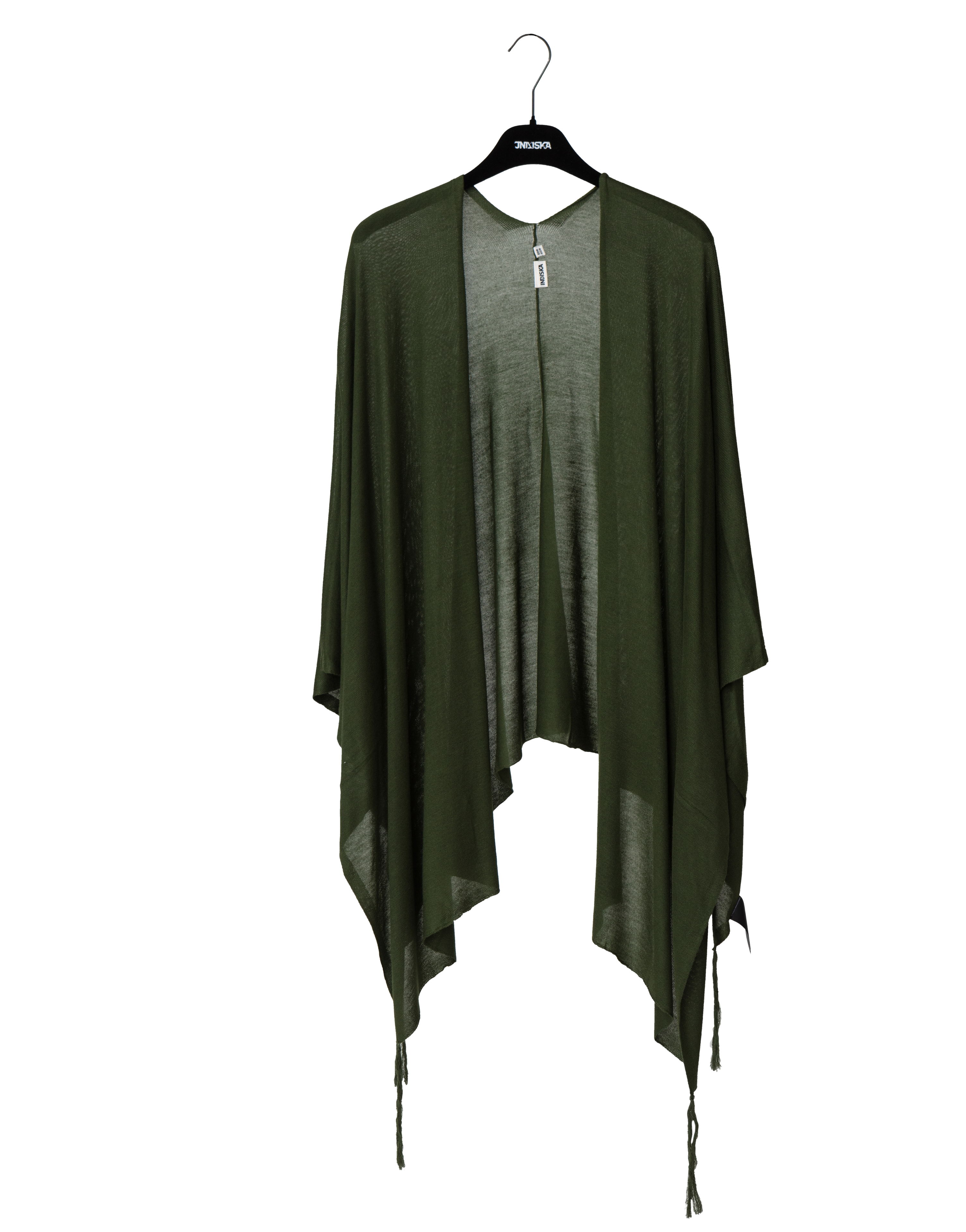 Poncho with tassles