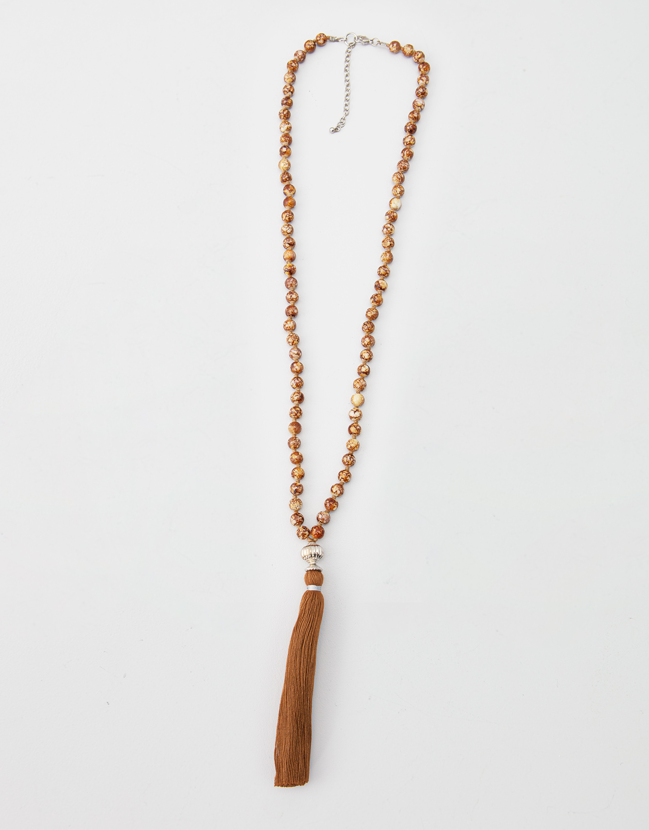 Beaded necklace with tassel Image 0