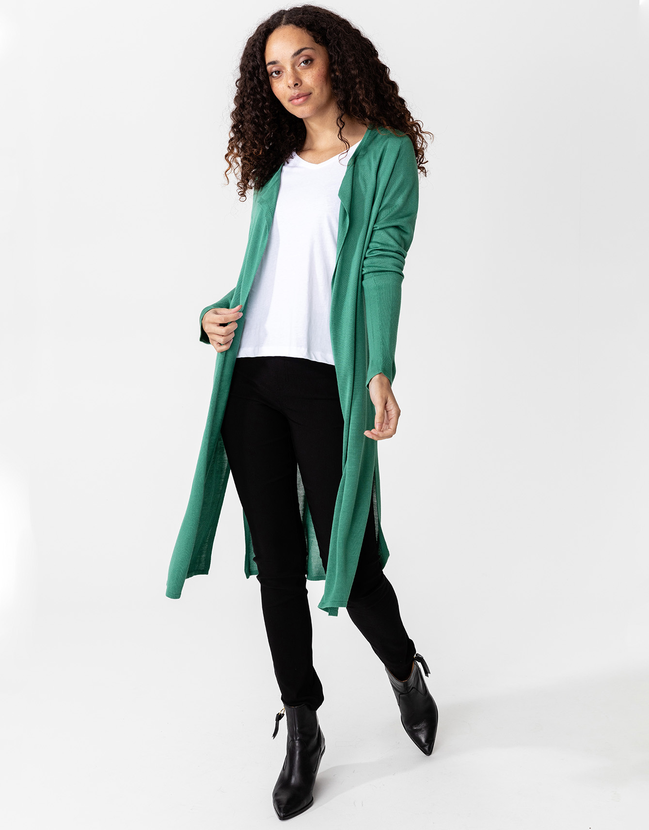 Long open front cardigan Image 0