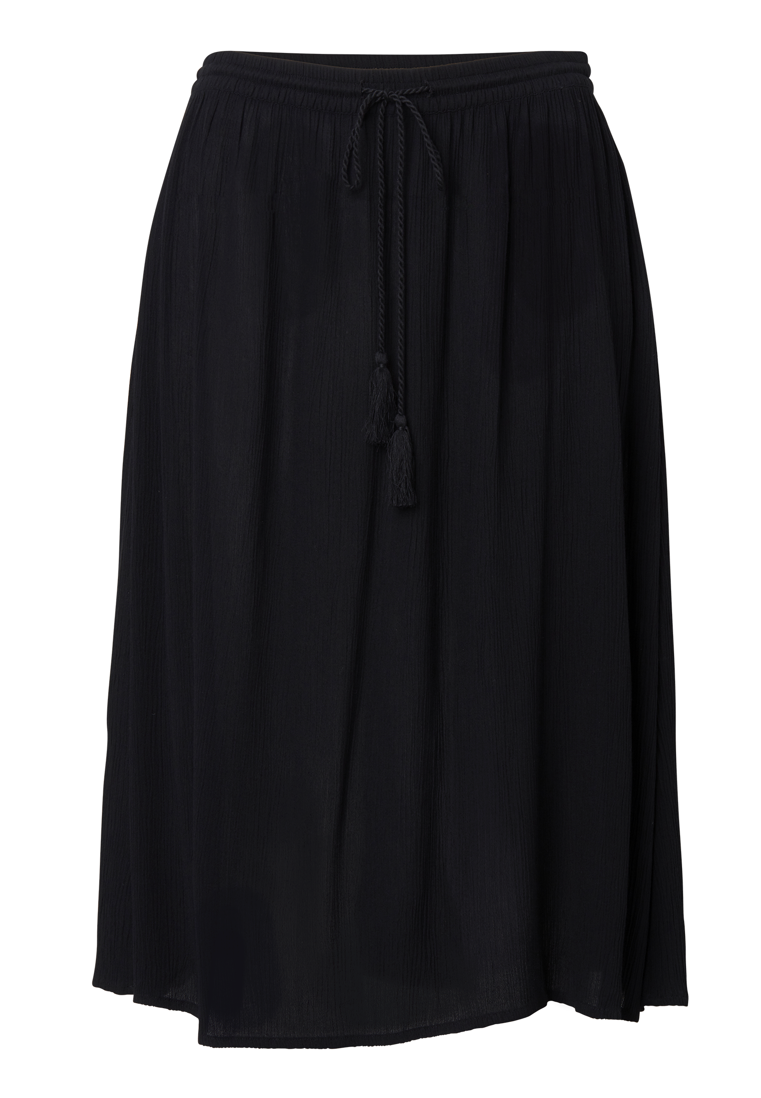 Solid midi skirt with tassels thumbnail 4