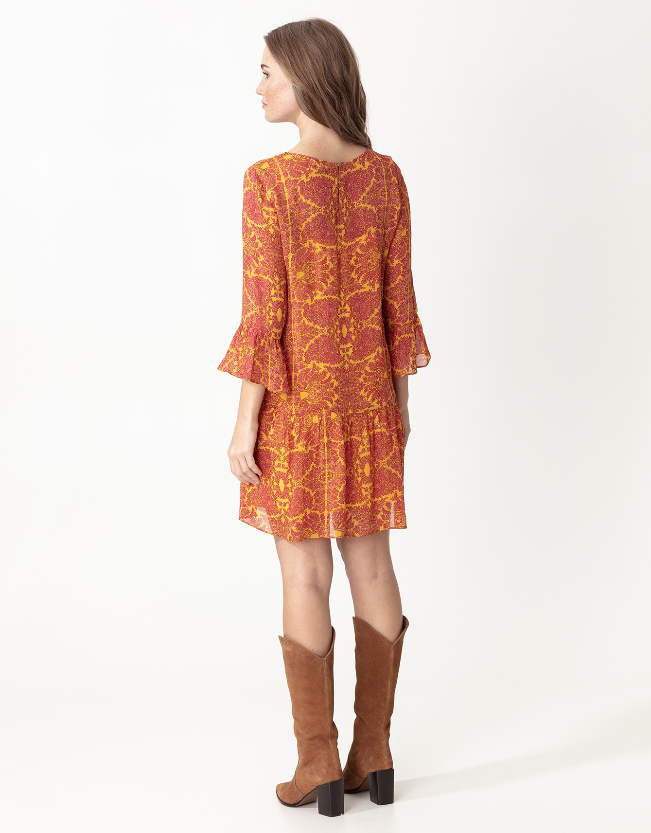 Patterned long sleeved tunic thumbnail 2