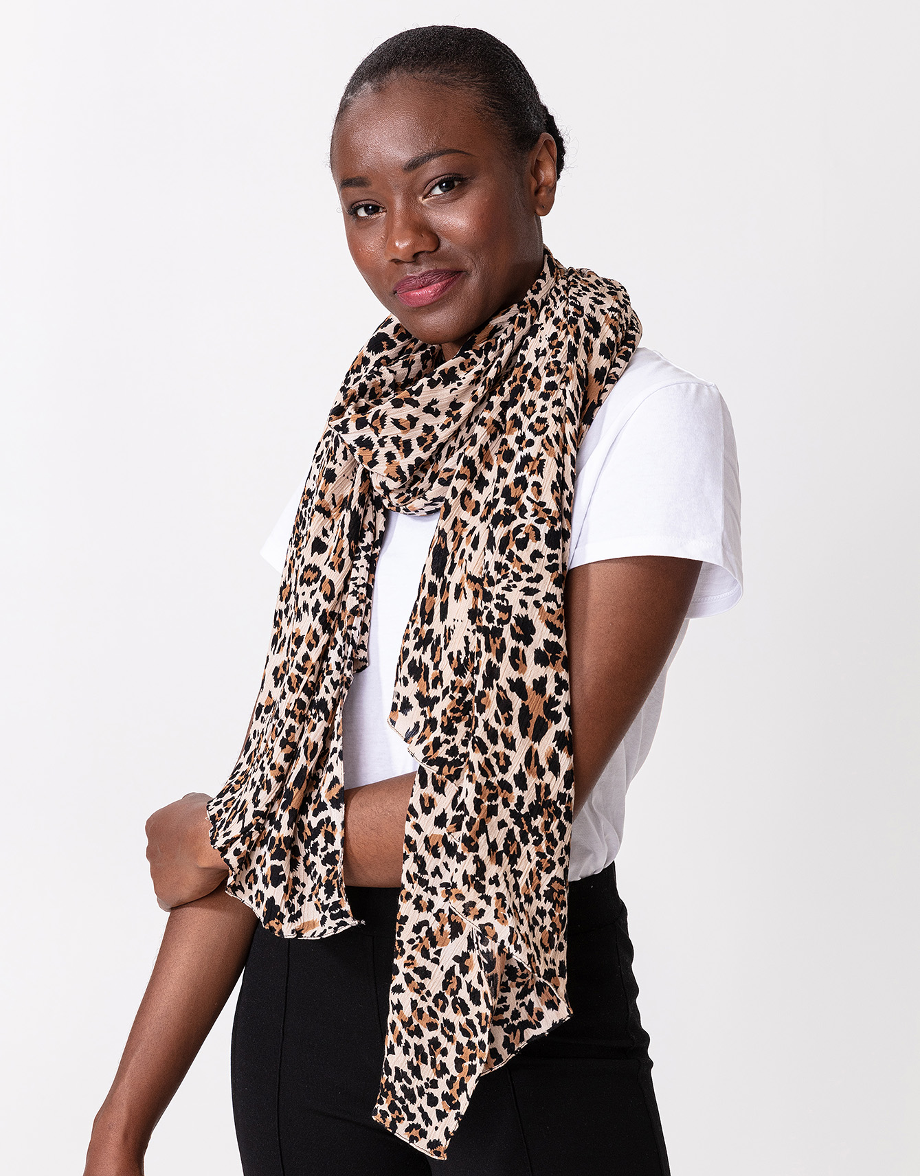 Leopardmönstrad scarf Image 0
