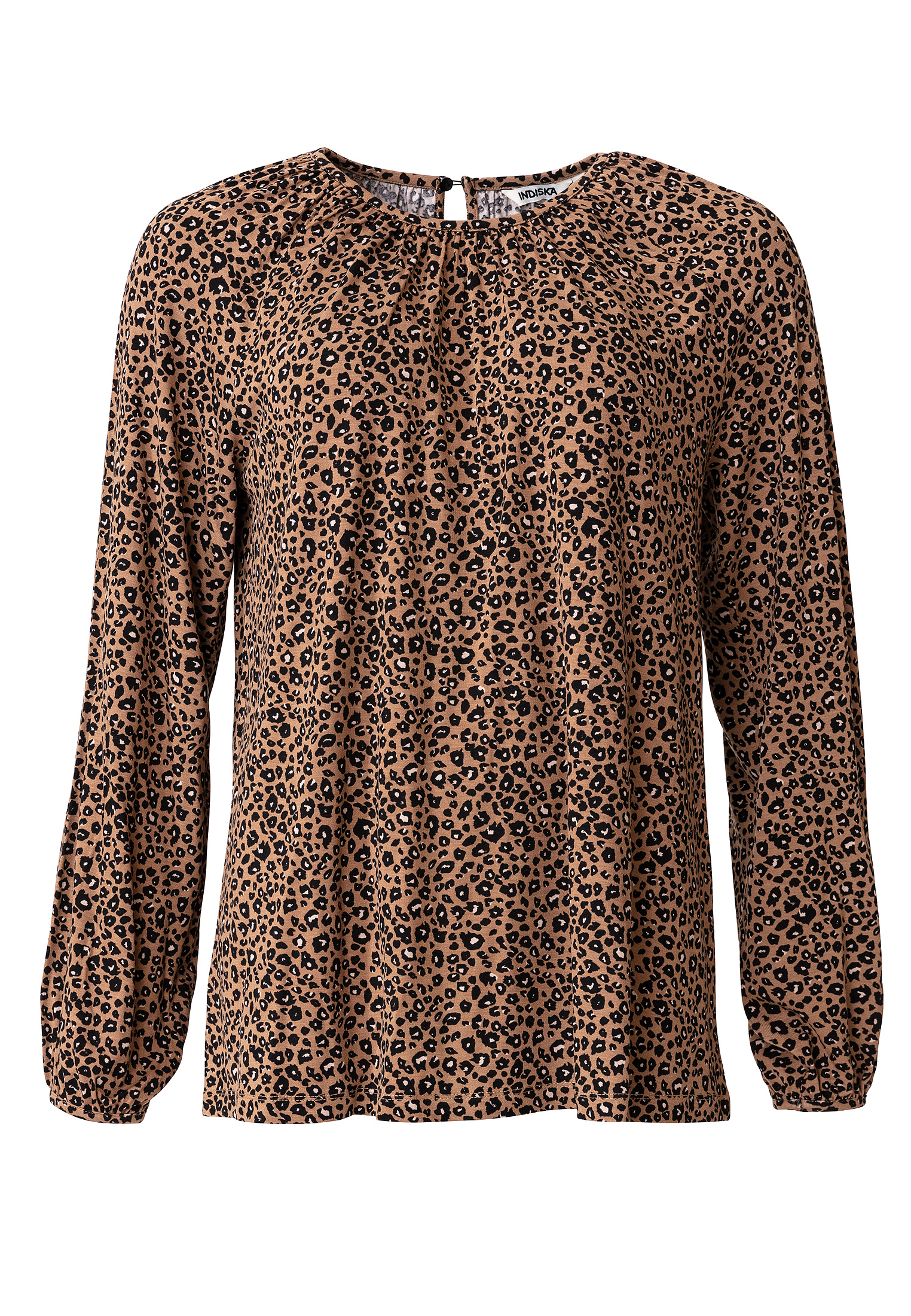 Patterned long sleeve jersey top thumbnail 4