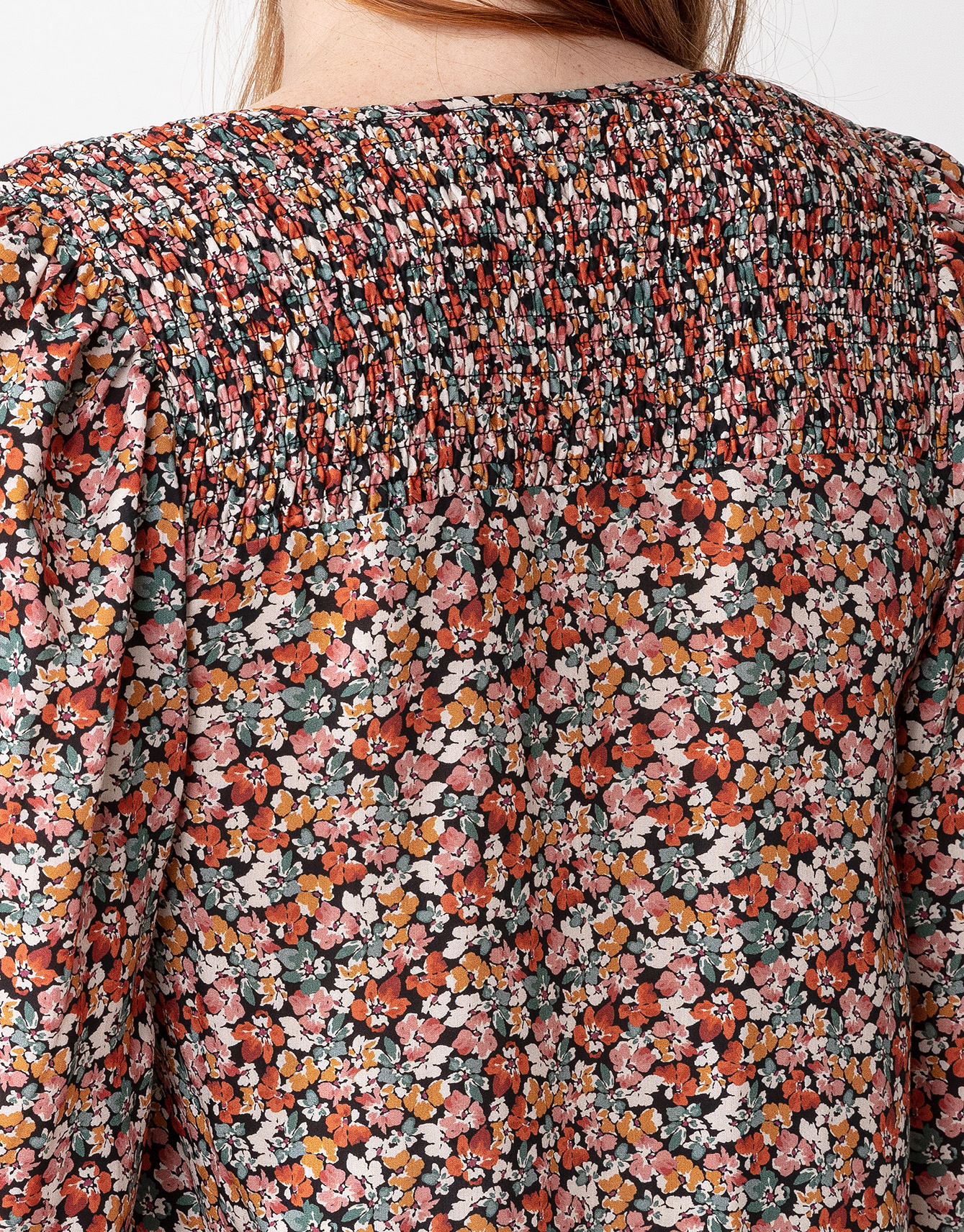 Long sleeve floral blouse thumbnail 3