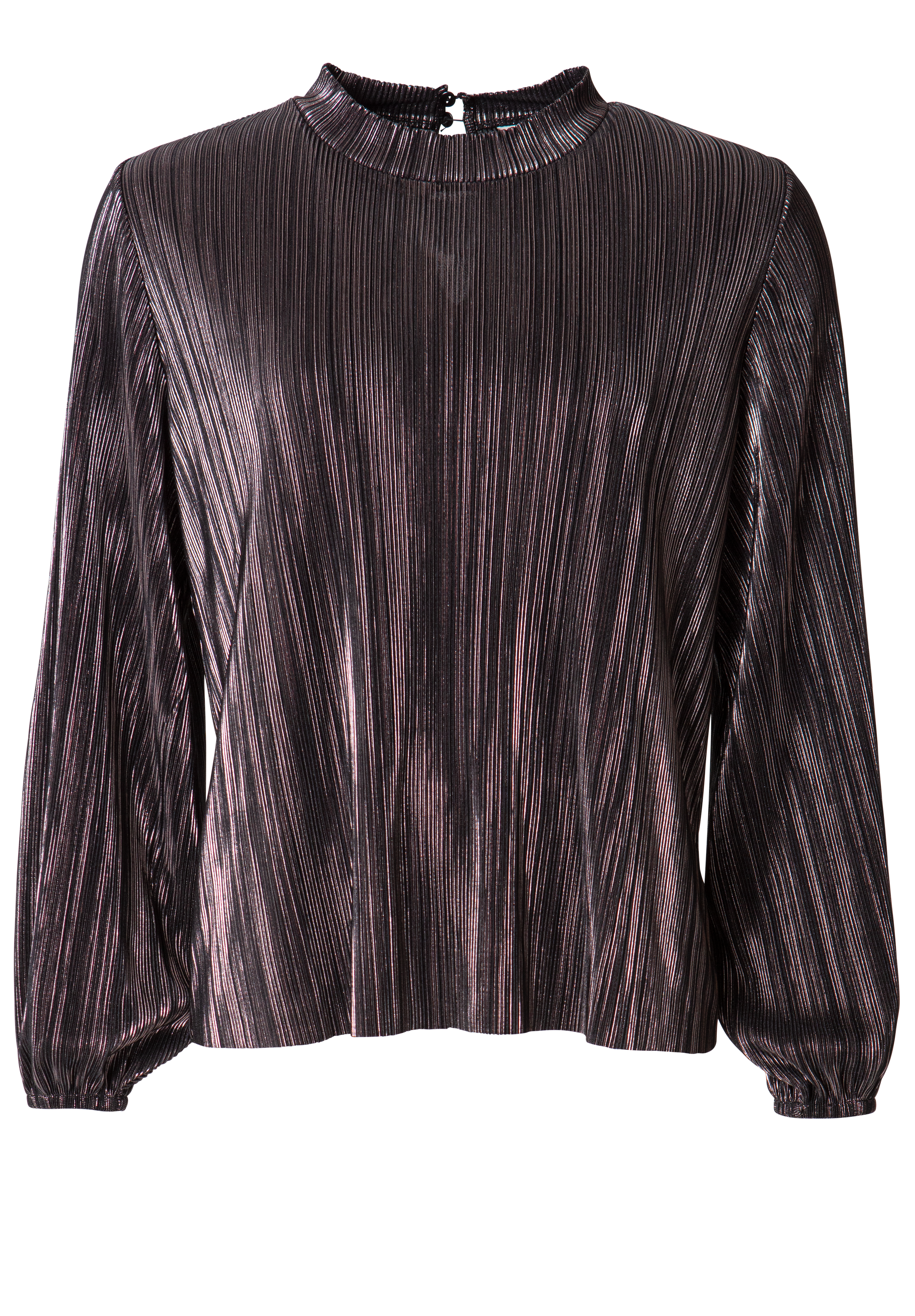 Shimmering pleated party blouse thumbnail 8