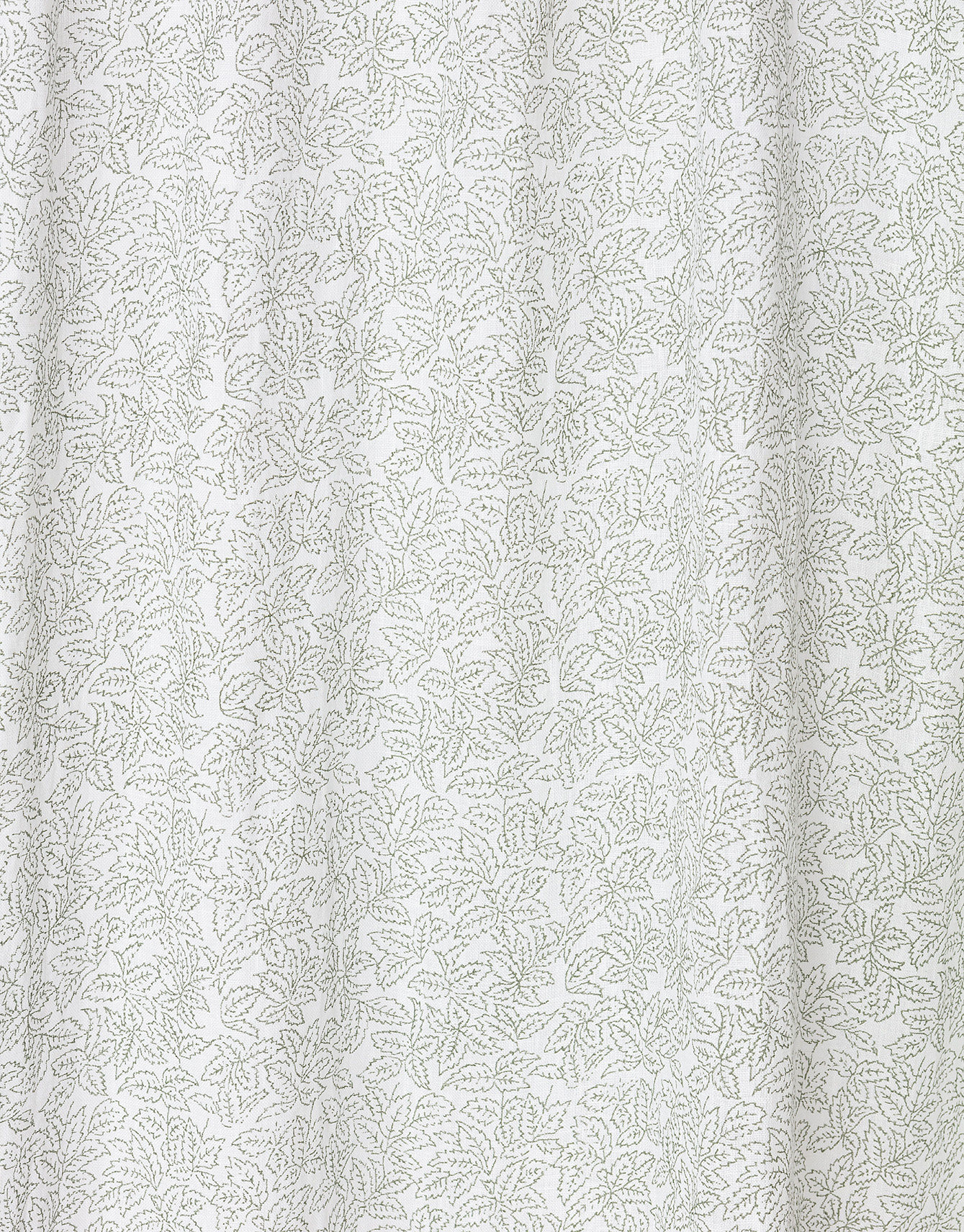 Leaf print linen curtain thumbnail 3