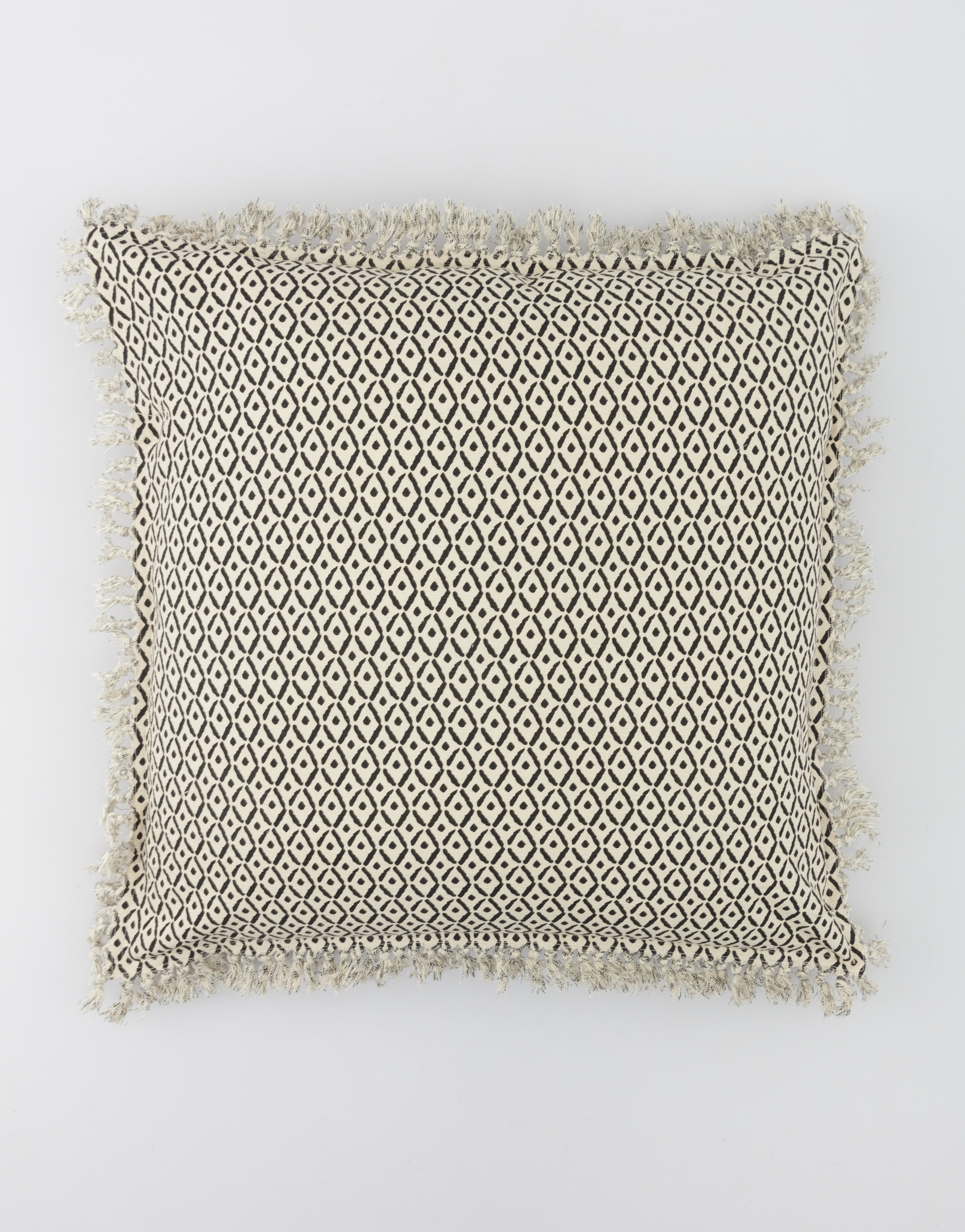 Patterned cotton cushion cover Image 0