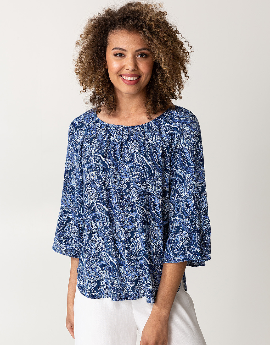 Paisley 3/4 sleeve blouse Image 0