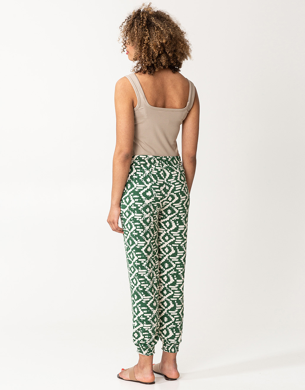 Patterned jersey trousers thumbnail 3