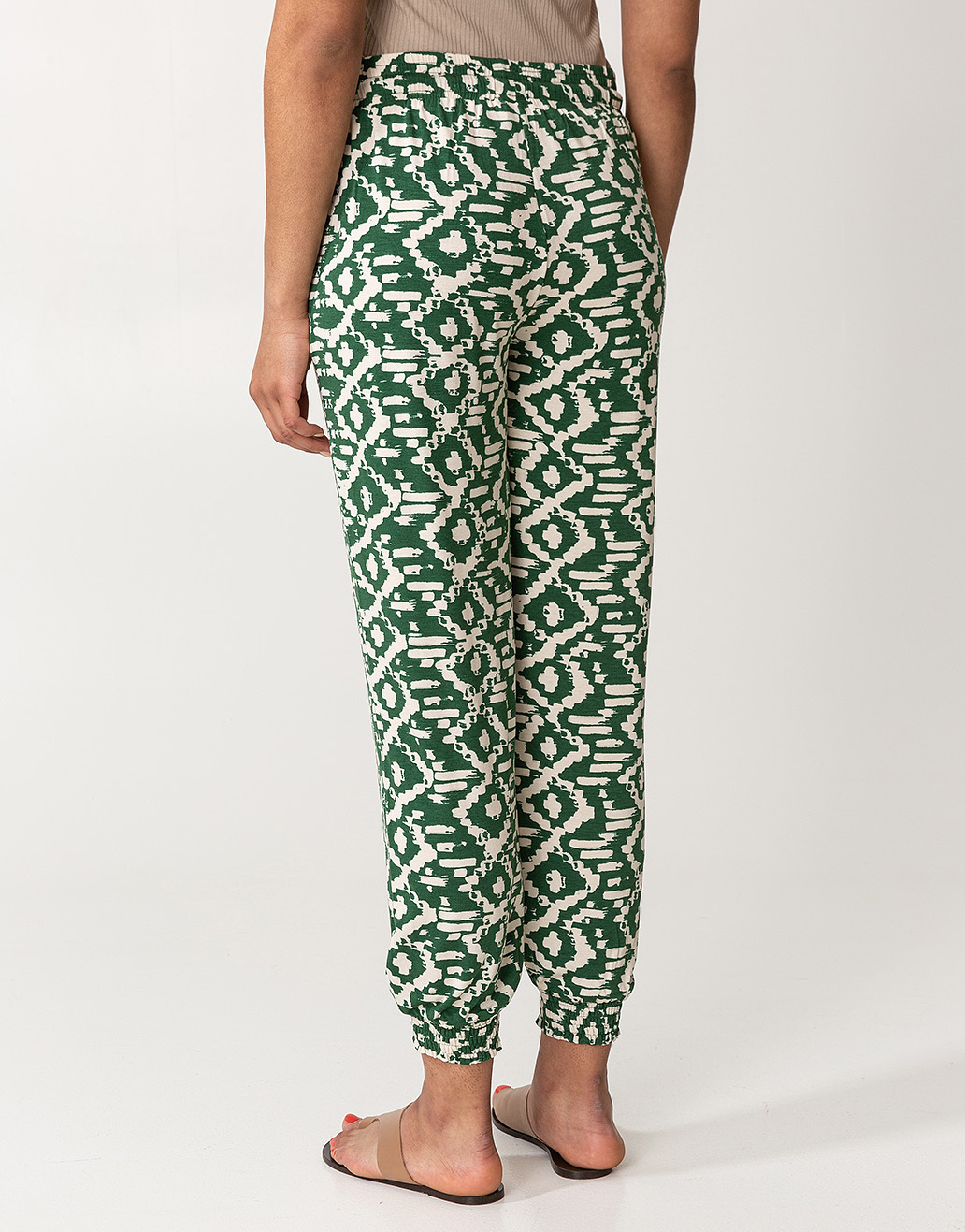 Patterned jersey trousers thumbnail 4