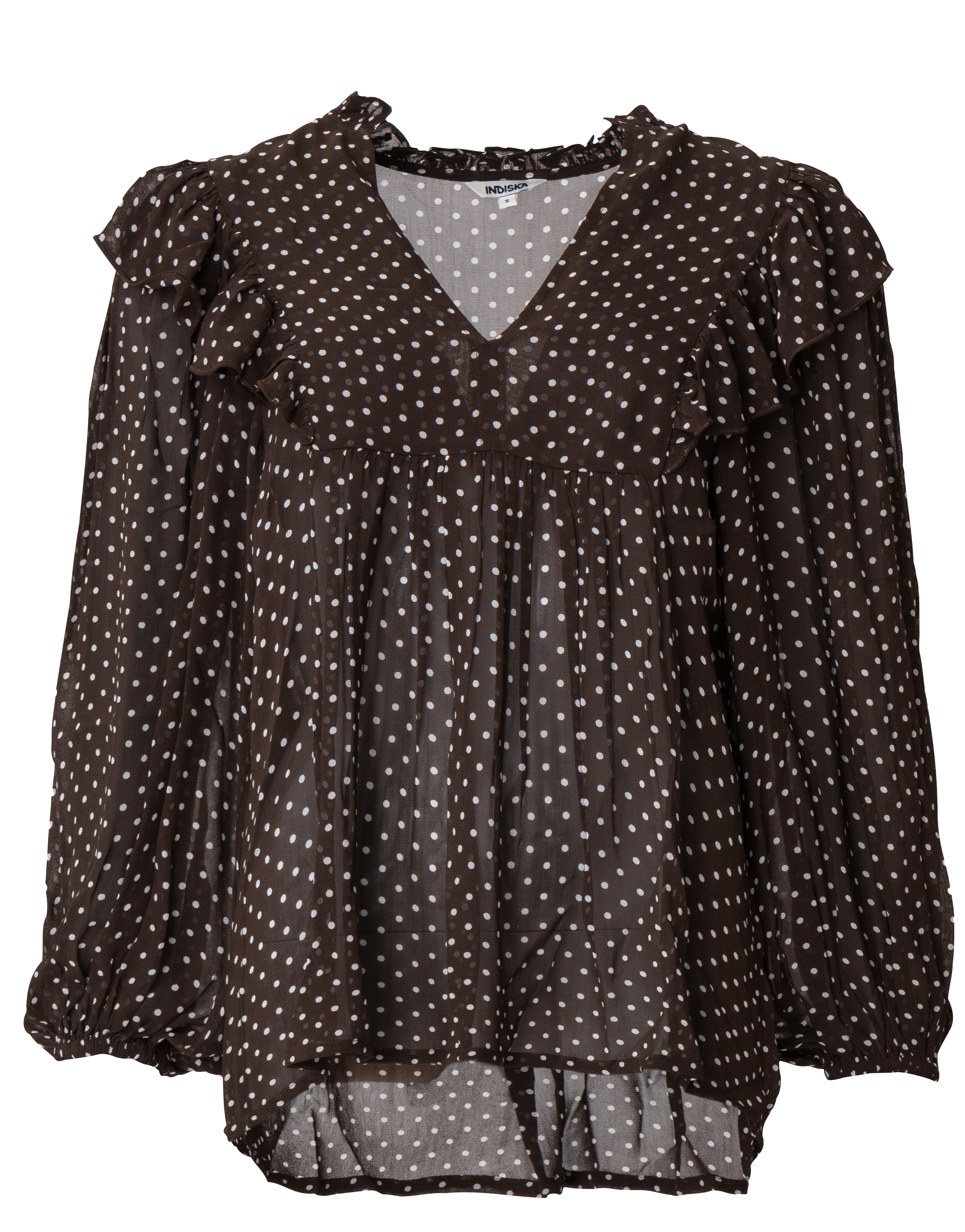 Sheer patterned blouse thumbnail 6