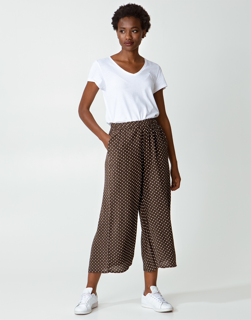 Trousers with polka dot pattern thumbnail 1