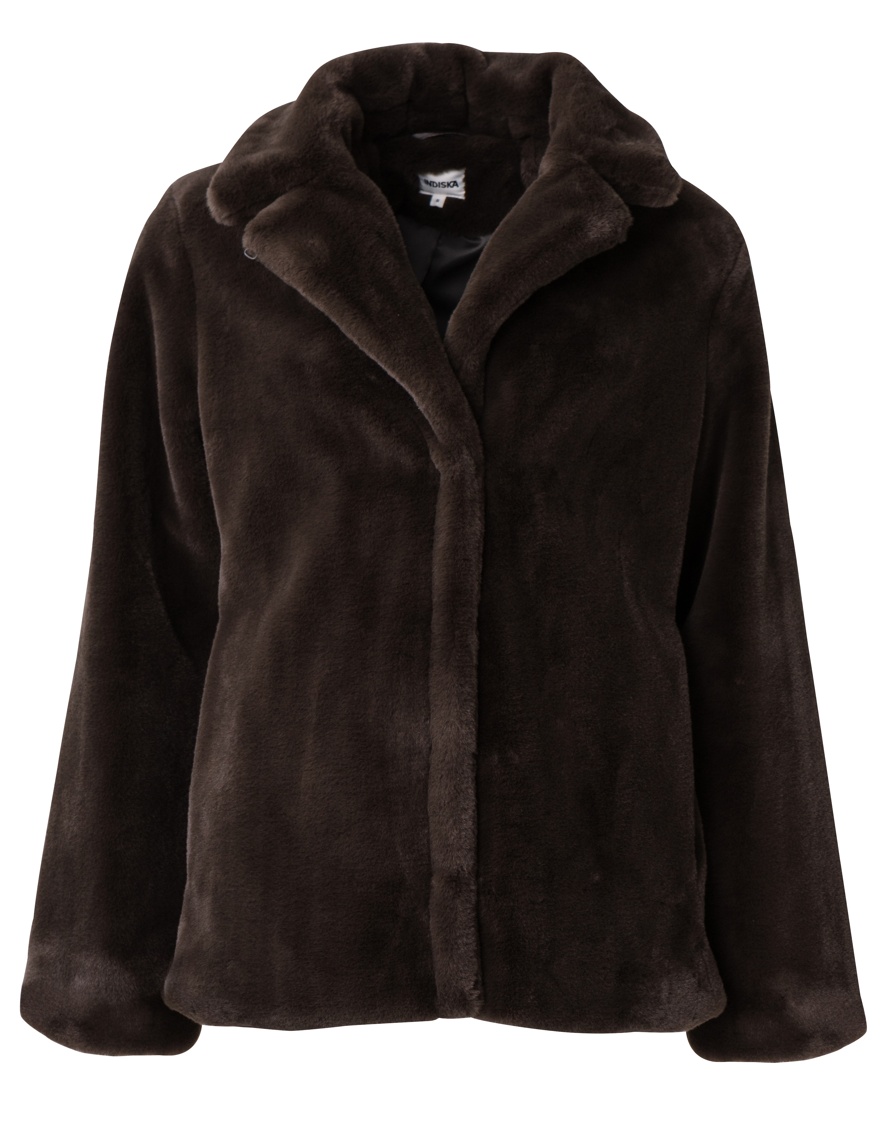 Short brown faux fur coat thumbnail 6