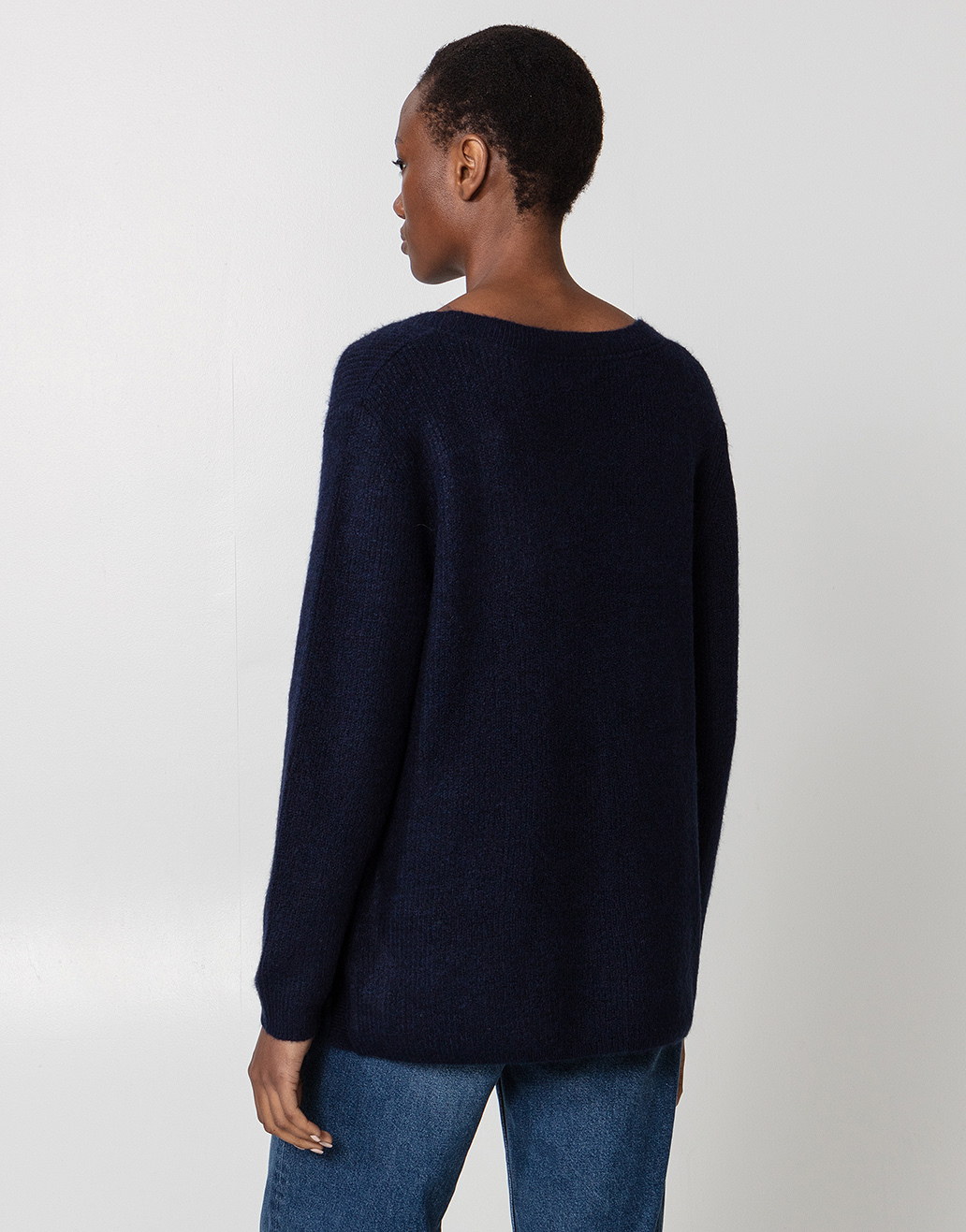 Knitted side button sweater thumbnail 3