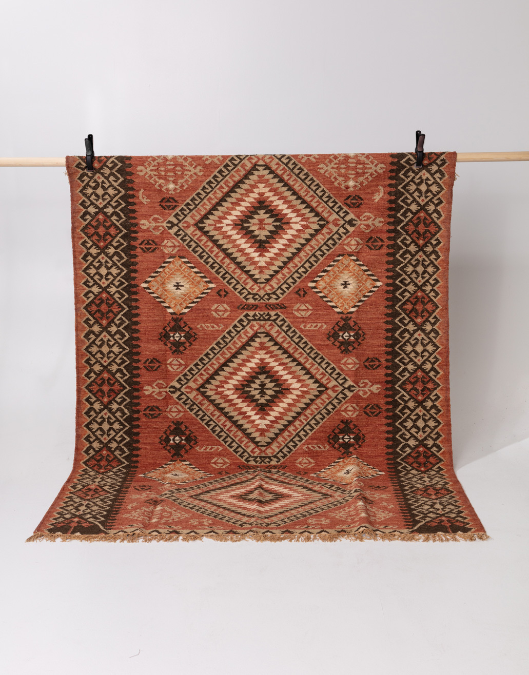 Multicoloured wool rug 200x300 cm thumbnail 0
