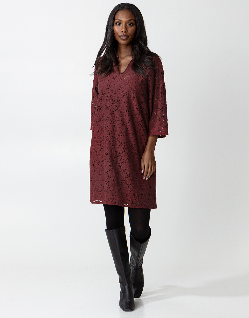 Solid lace tunic Image 0