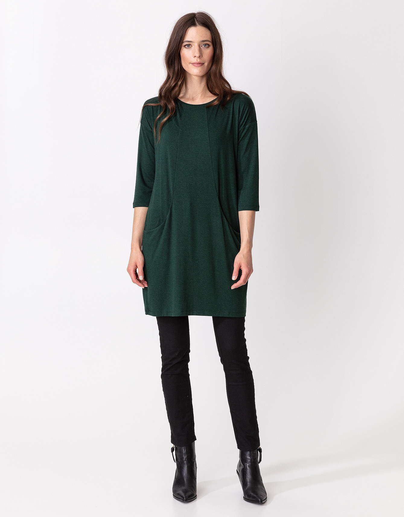 Jersey tunic with pockets Image 0