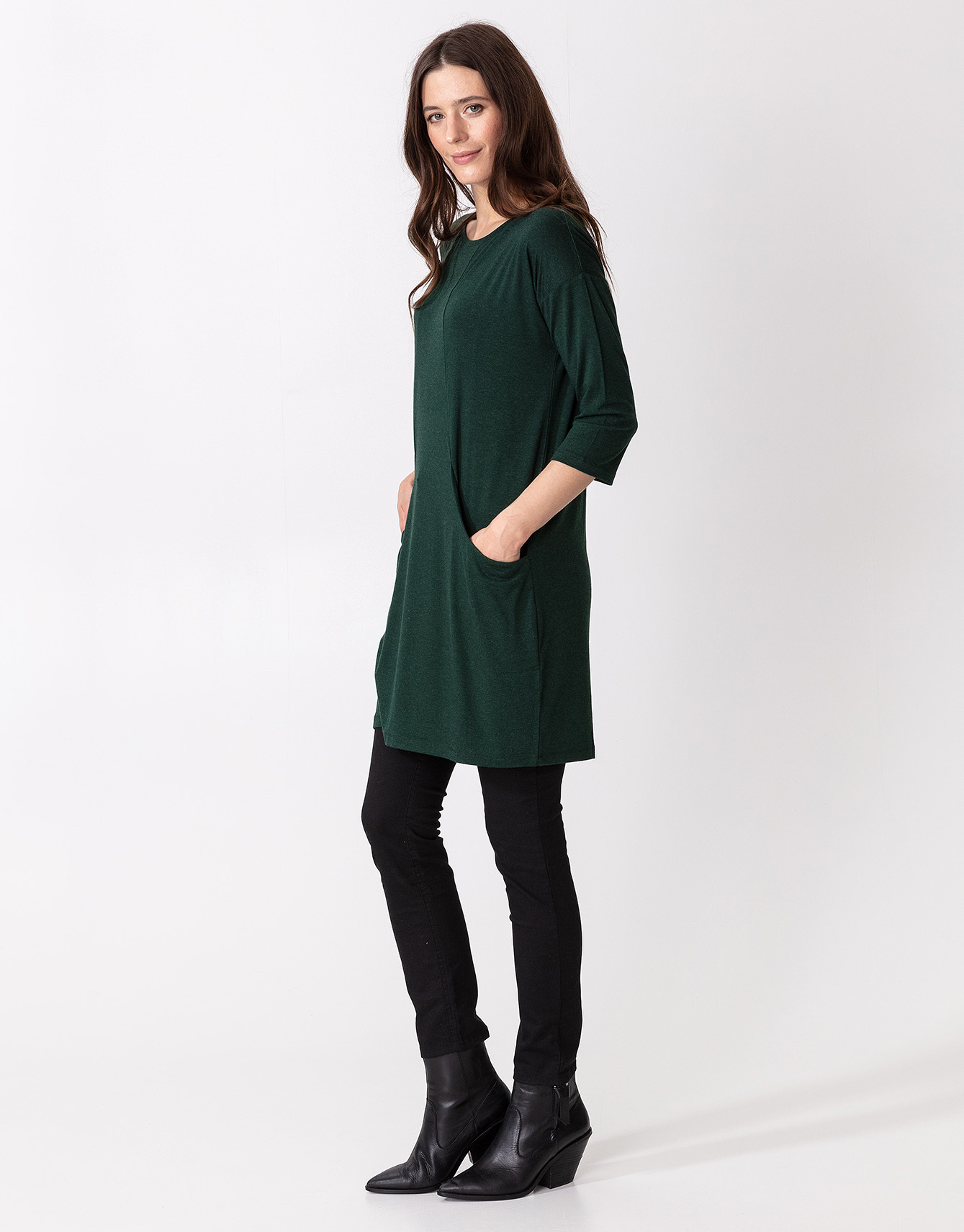 Jersey tunic with pockets thumbnail 2
