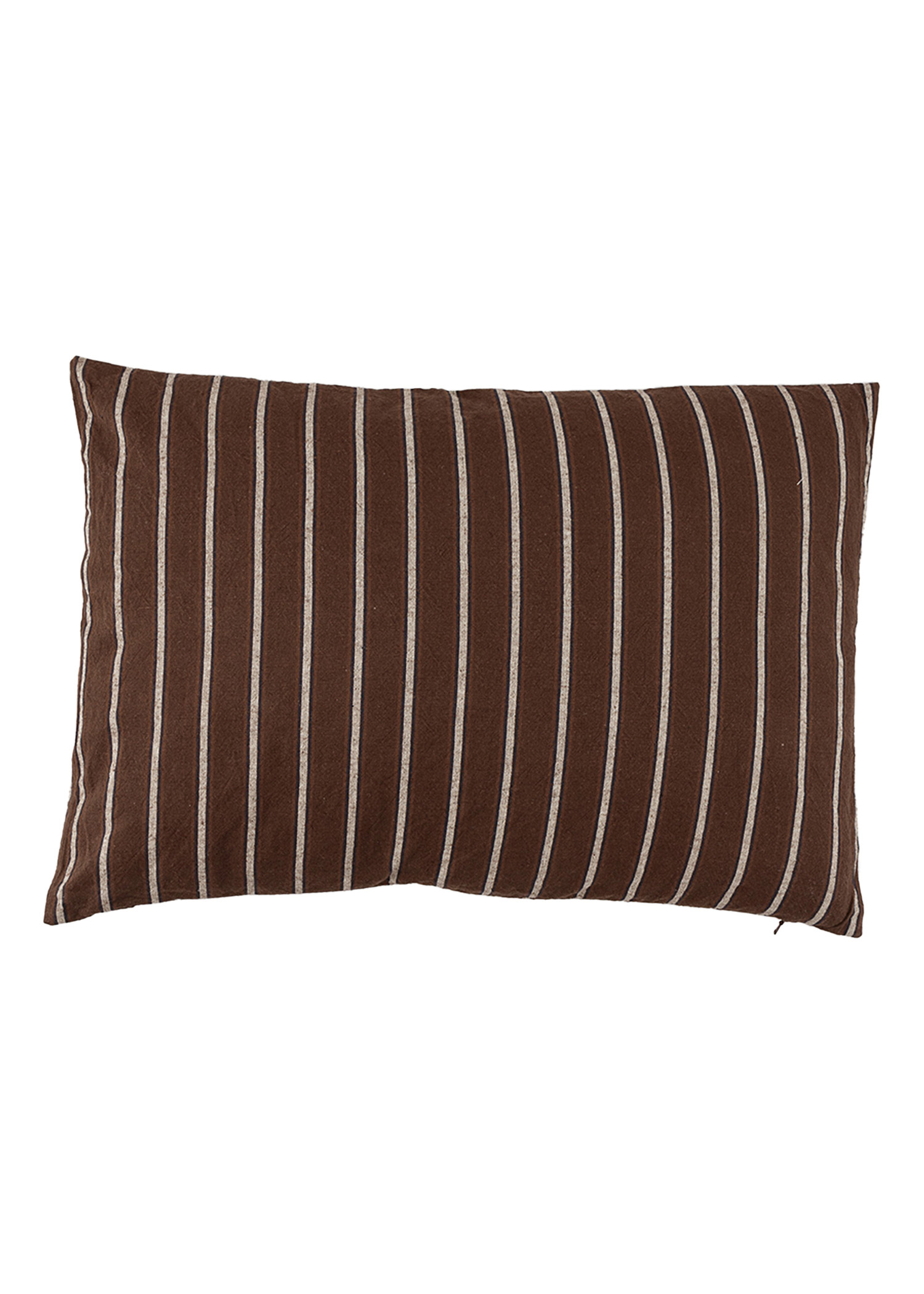 Striped linen mix cushion Image 0