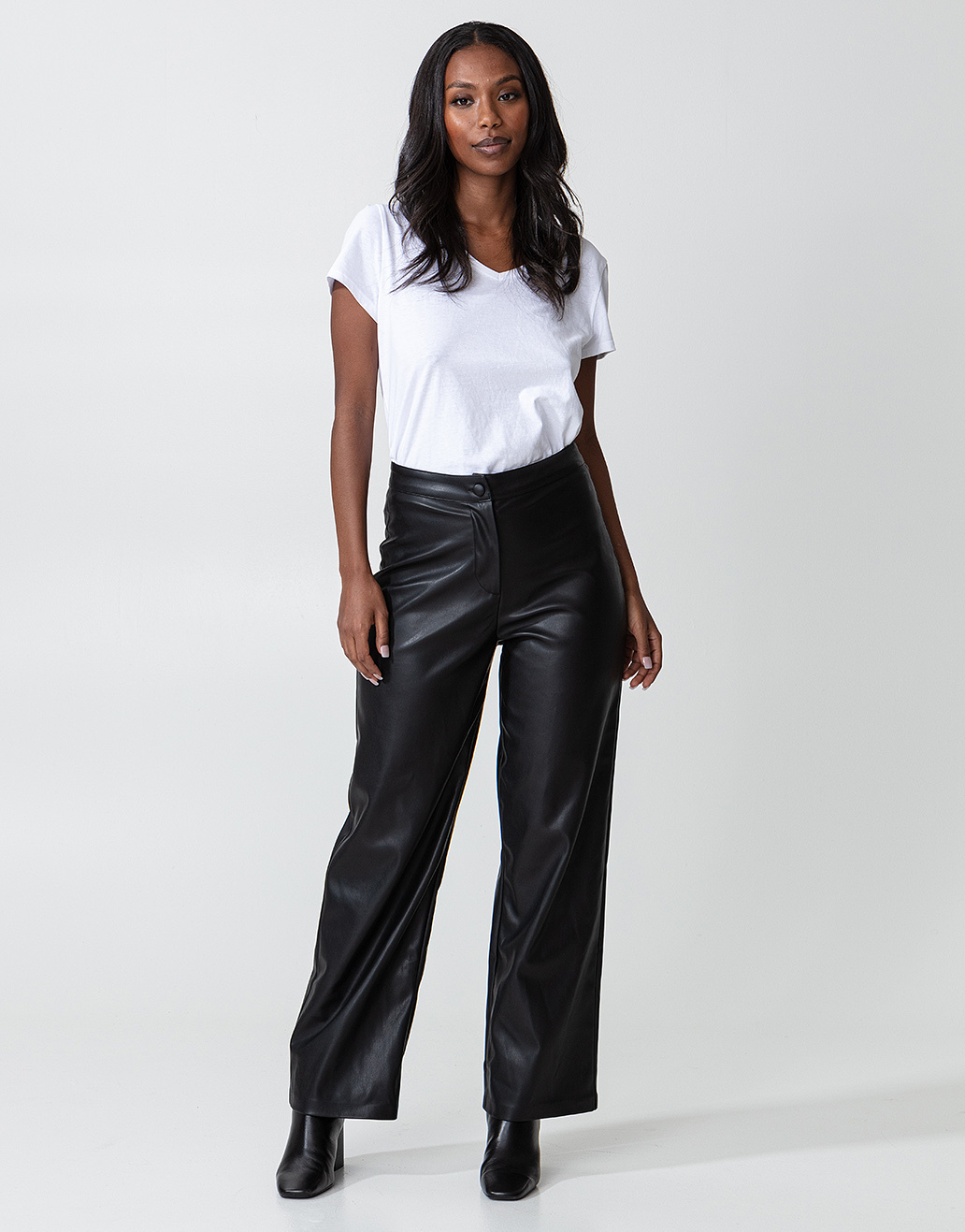 Faux leather trousers Image 0