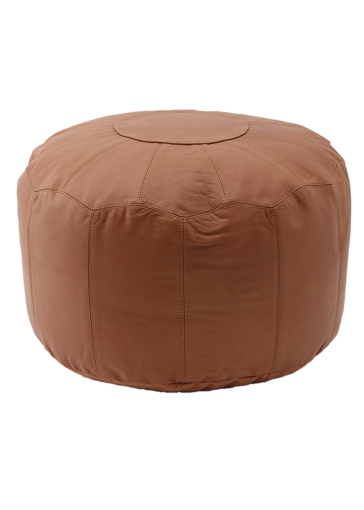 Leather pouf Image 0