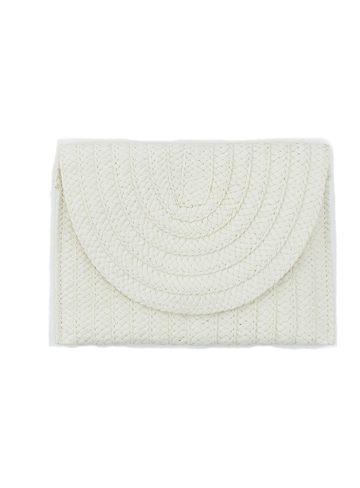 Handwoven straw clutch Image 0