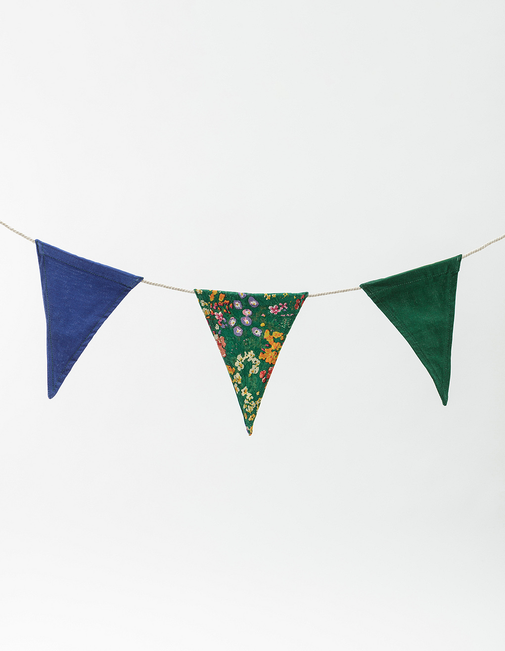 Floral cotton bunting