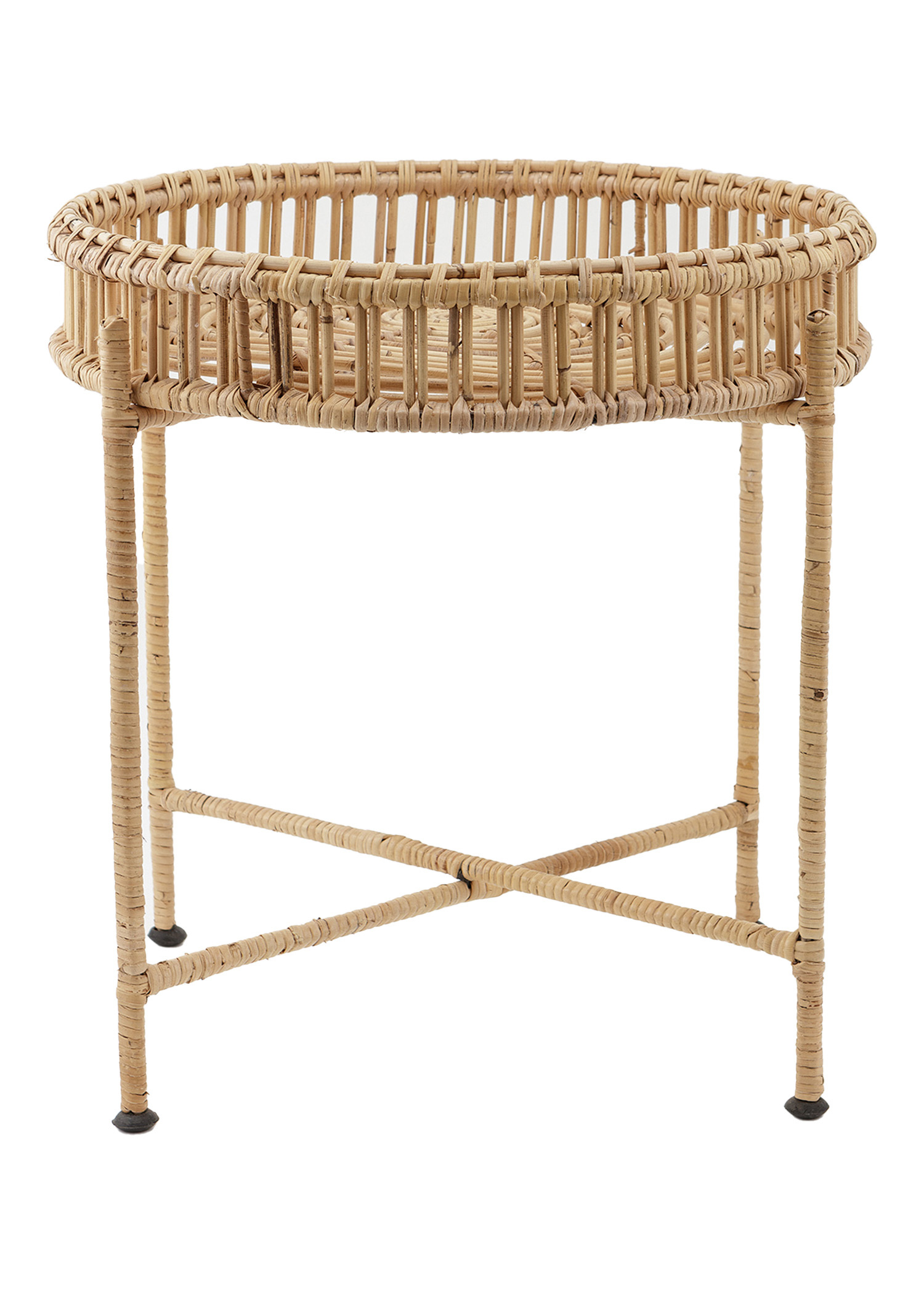 Large rattan side table Image 0
