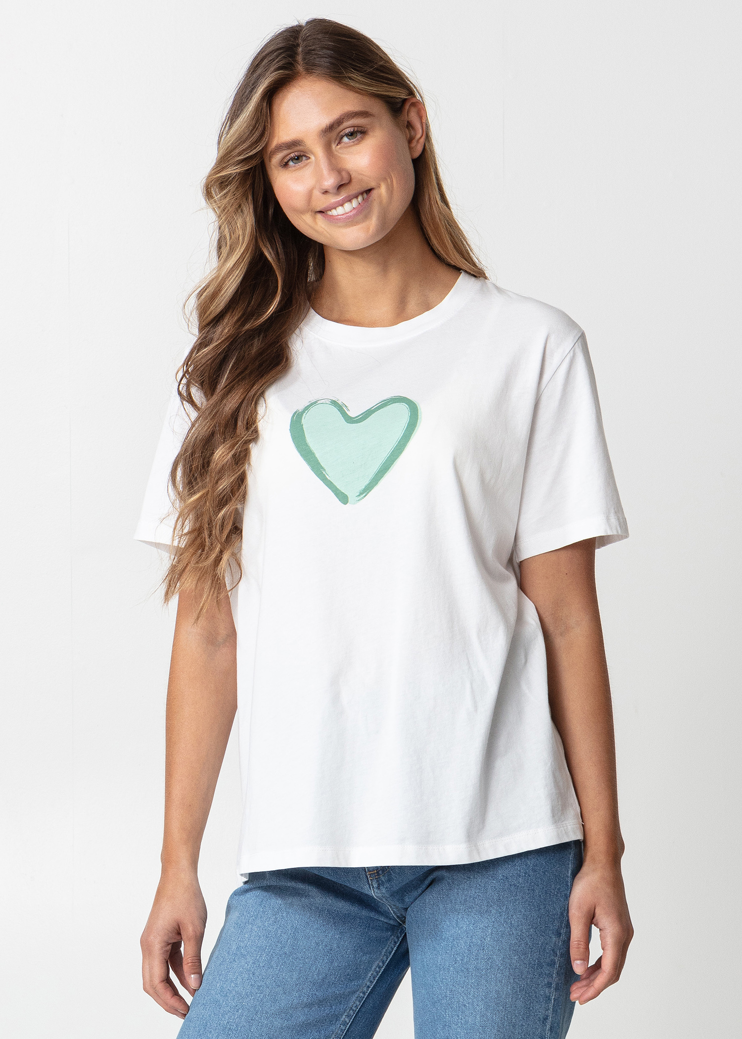 Heart print t-shirt Image 0