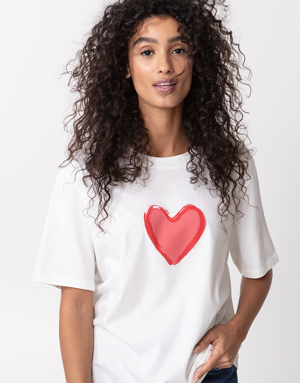 Heart print t-shirt Image 0