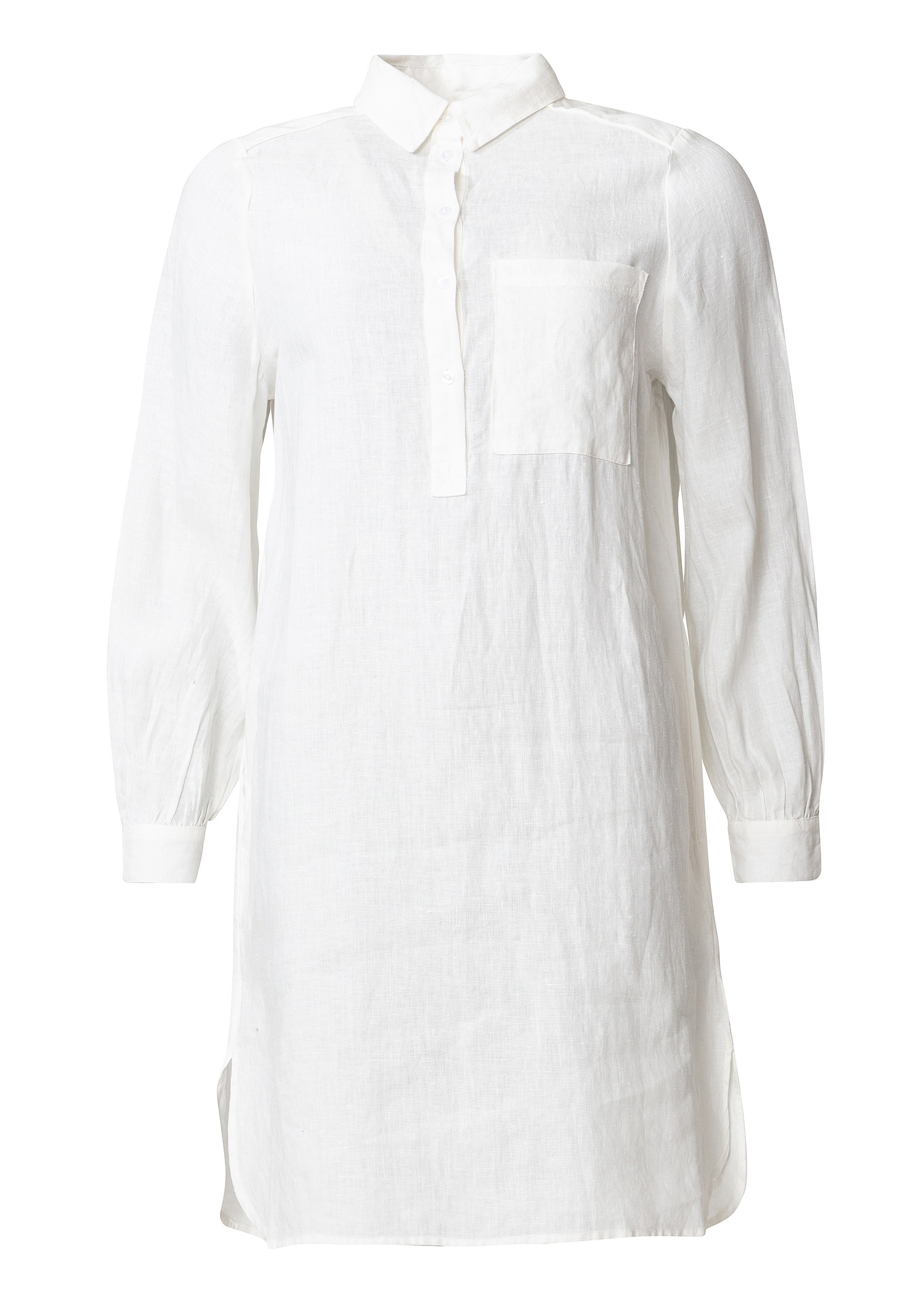White organic linen shirt thumbnail 8