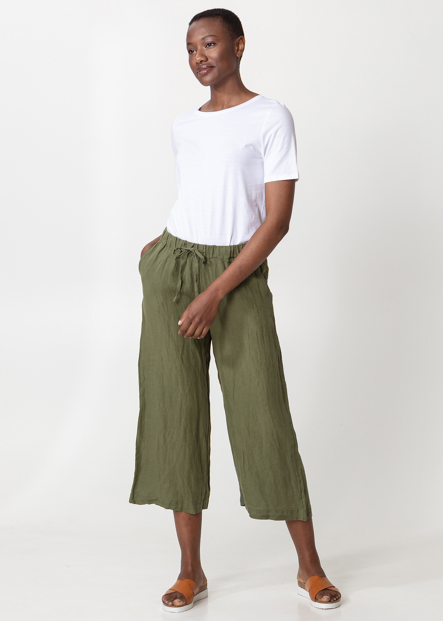 Organic linen pants thumbnail 0