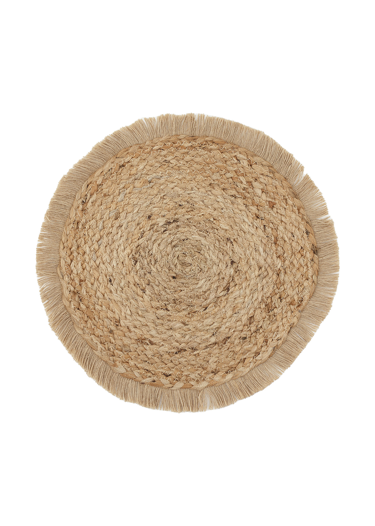 Jute placemat with fringes Image 0
