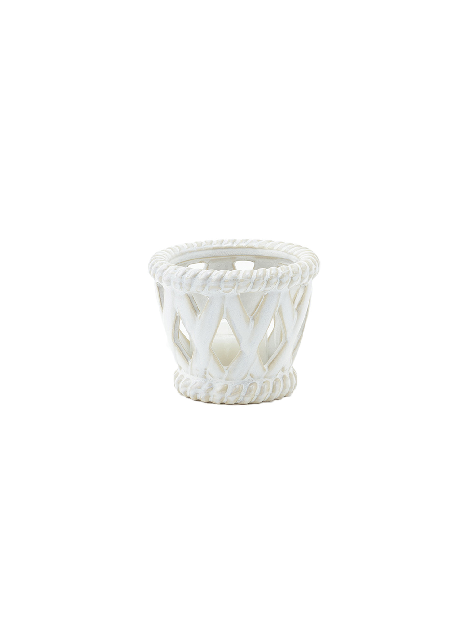Stoneware tea light candle holder Image 0